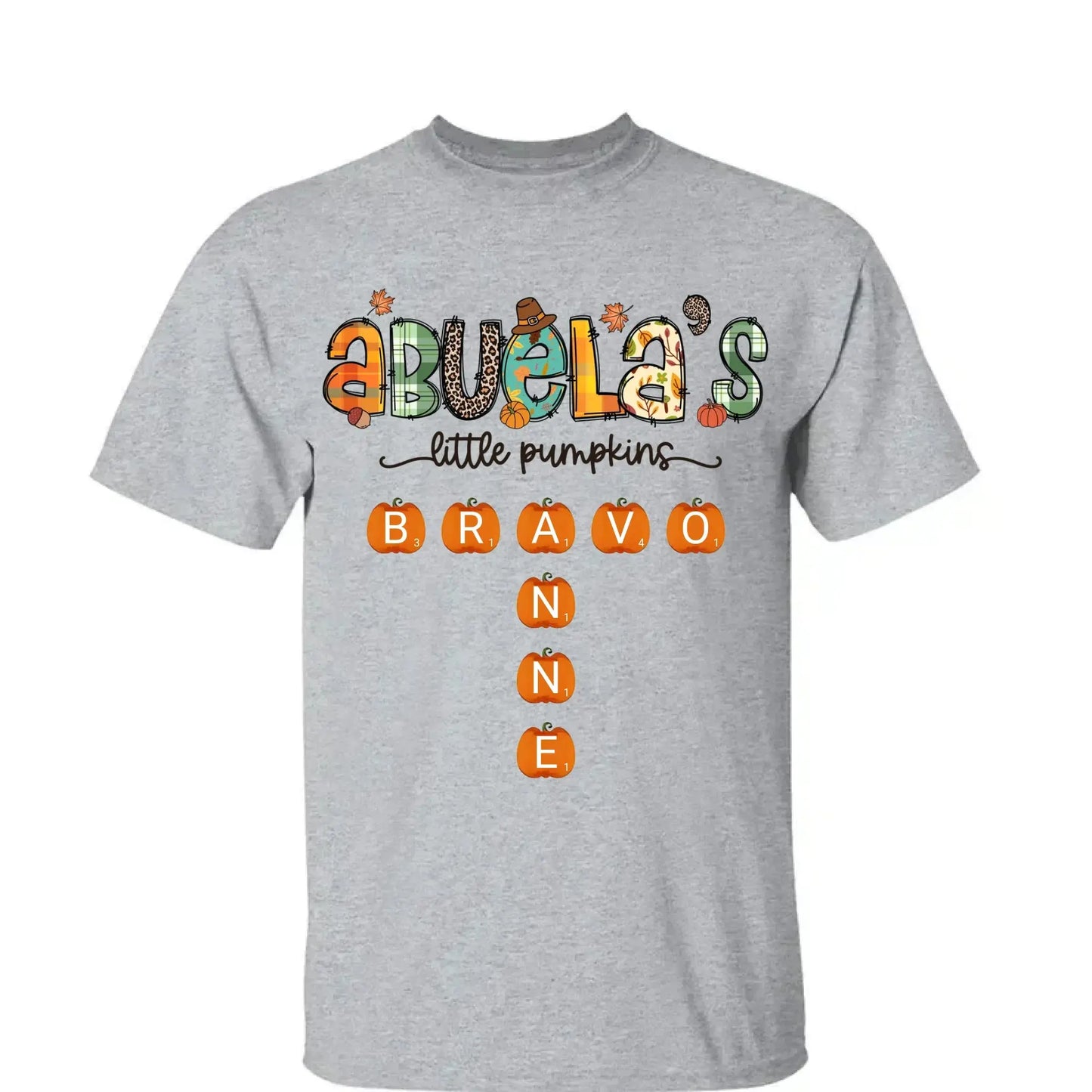Grandma’s Little Pumpkins Fall Design – Personalized Shirt for Autumn – Cute Seasonal Gift for Grandma, Nana, Mimi or Mom Ezcustomize