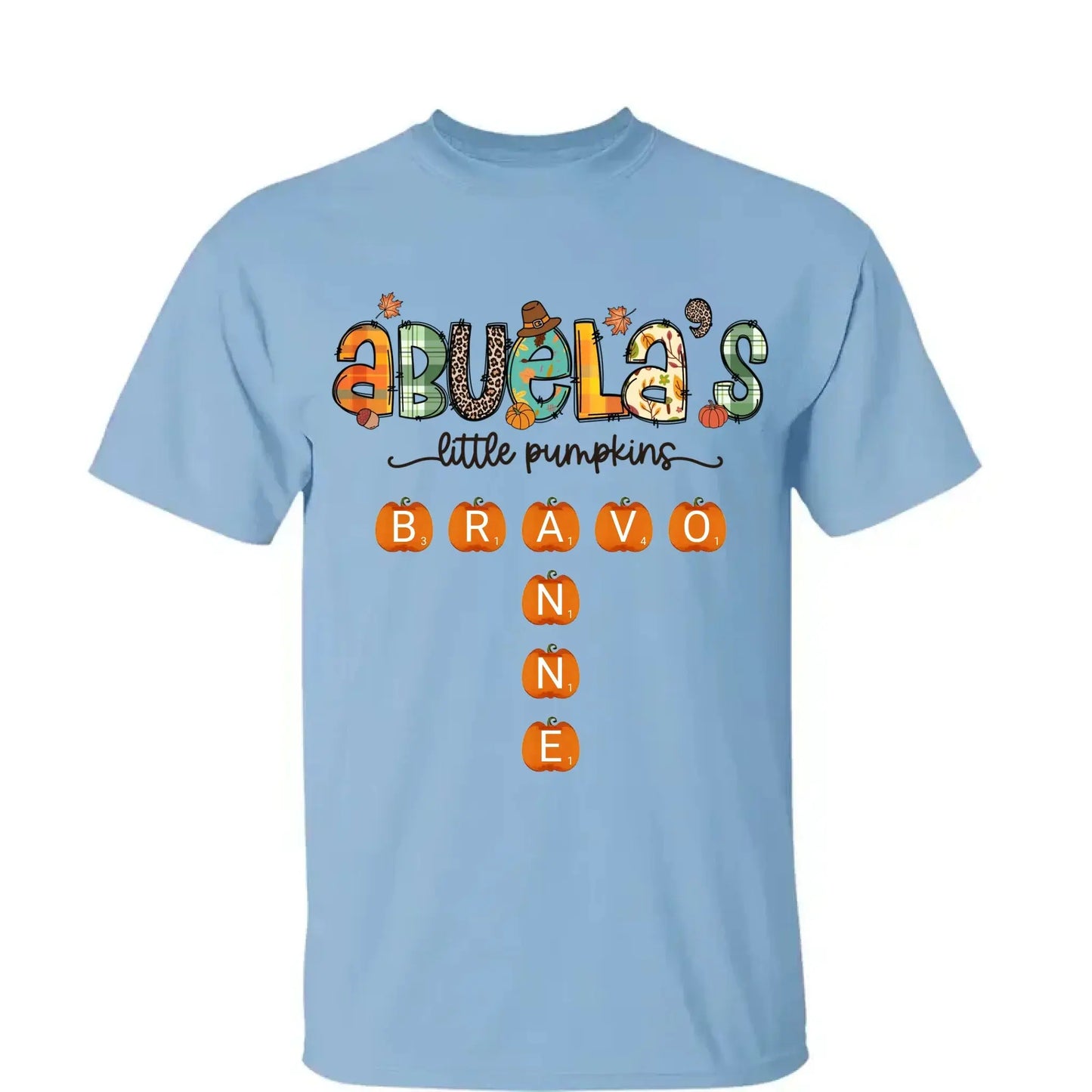 Grandma’s Little Pumpkins Fall Design – Personalized Shirt for Autumn – Cute Seasonal Gift for Grandma, Nana, Mimi or Mom Ezcustomize