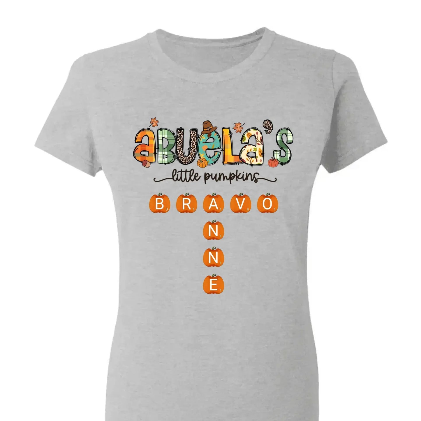 Grandma’s Little Pumpkins Fall Design – Personalized Shirt for Autumn – Cute Seasonal Gift for Grandma, Nana, Mimi or Mom Ezcustomize