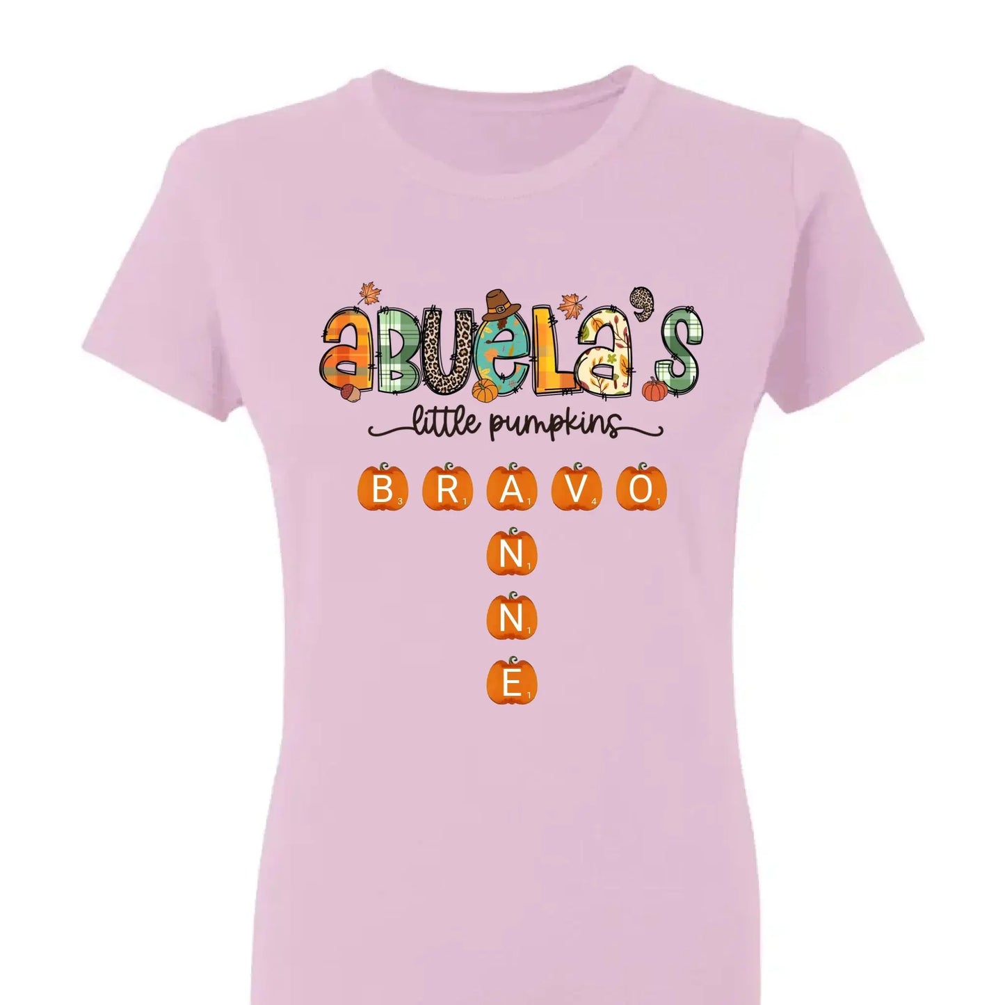 Grandma’s Little Pumpkins Fall Design – Personalized Shirt for Autumn – Cute Seasonal Gift for Grandma, Nana, Mimi or Mom Ezcustomize
