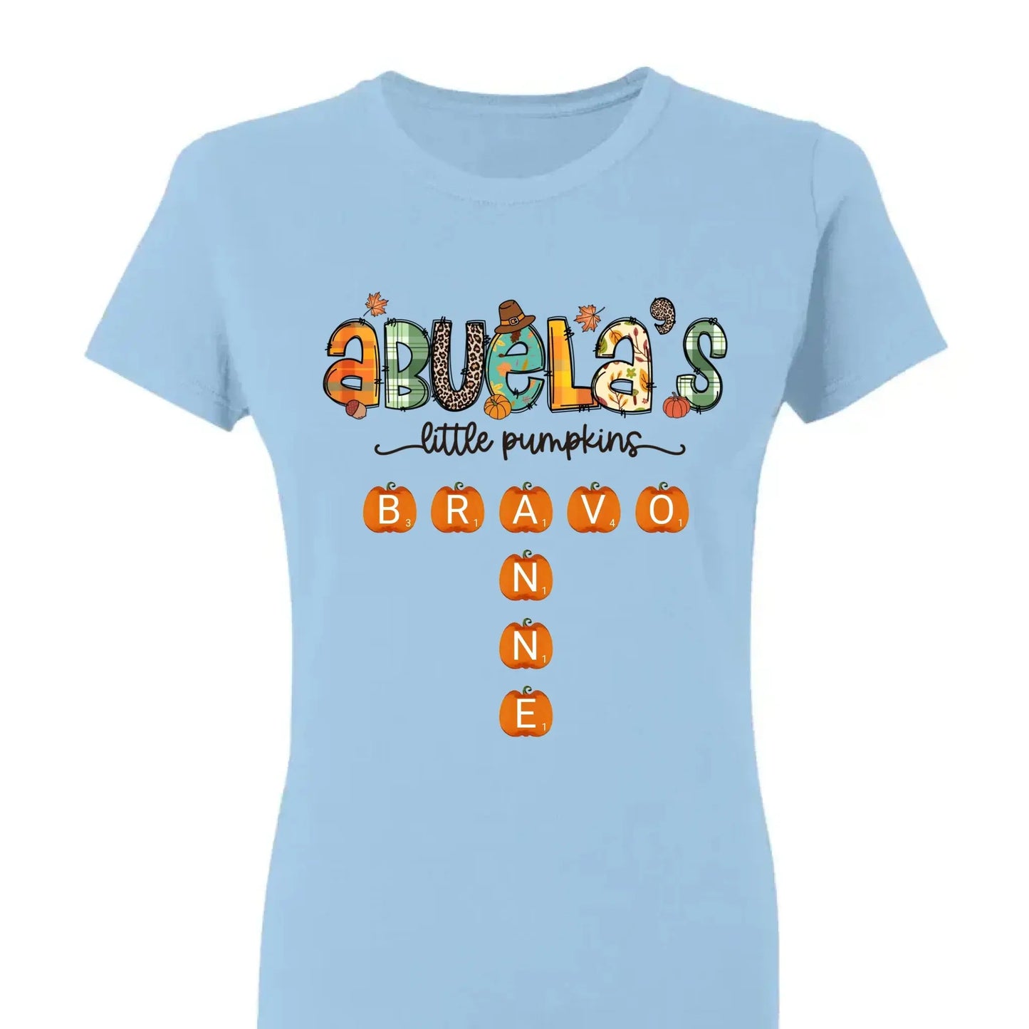 Grandma’s Little Pumpkins Fall Design – Personalized Shirt for Autumn – Cute Seasonal Gift for Grandma, Nana, Mimi or Mom Ezcustomize
