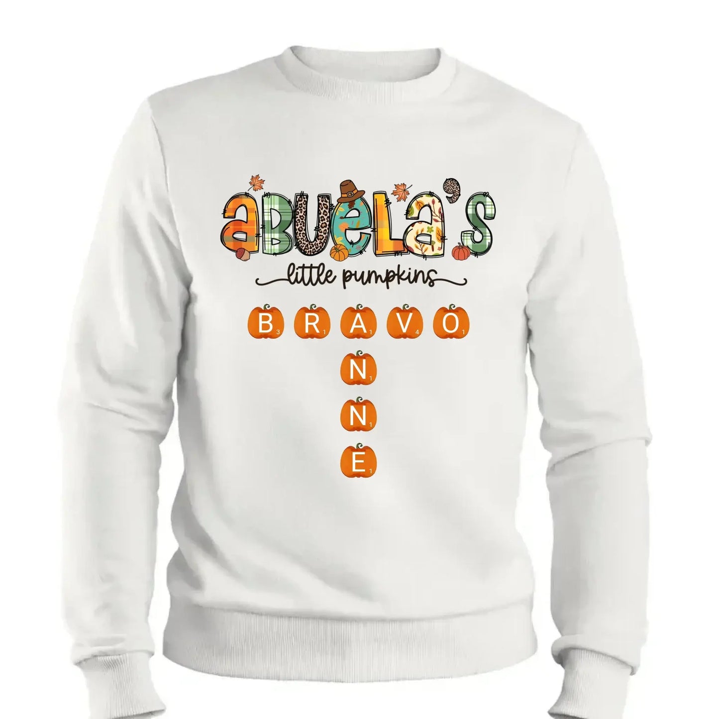 Grandma’s Little Pumpkins Fall Design – Personalized Shirt for Autumn – Cute Seasonal Gift for Grandma, Nana, Mimi or Mom Ezcustomize