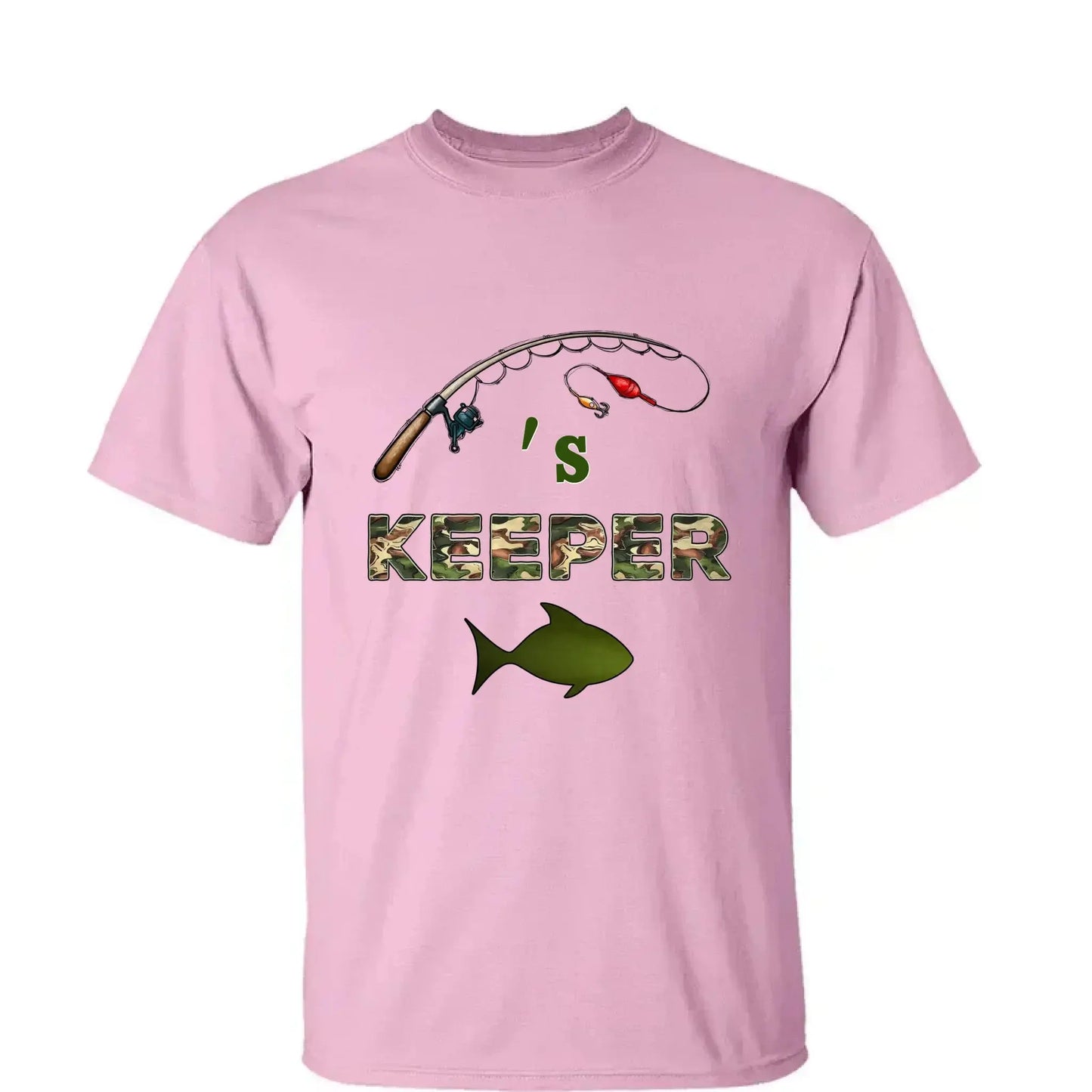 Grandpa’s Keepers Camouflage Fishing Shirt – Personalized T-Shirt with Kids' Names – Birthday or Father’s Day Gift for Grandpa Ezcustomize