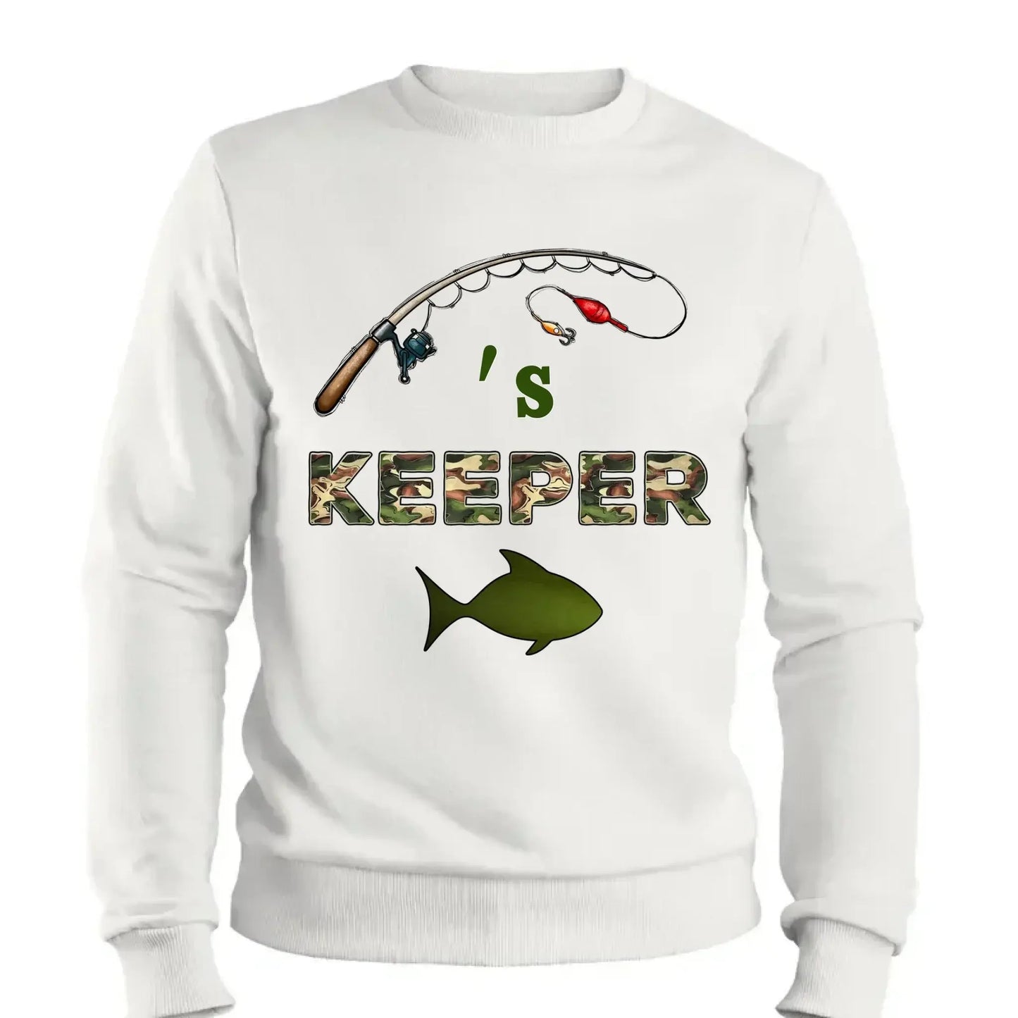 Grandpa’s Keepers Camouflage Fishing Shirt – Personalized T-Shirt with Kids' Names – Birthday or Father’s Day Gift for Grandpa Ezcustomize