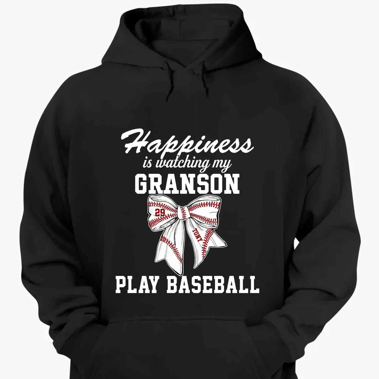 Happiness Is Watching My Kid Play – Personalized T-Shirt – Custom Football, Baseball, Softball Shirt for Proud Sports Parents Ezcustomize