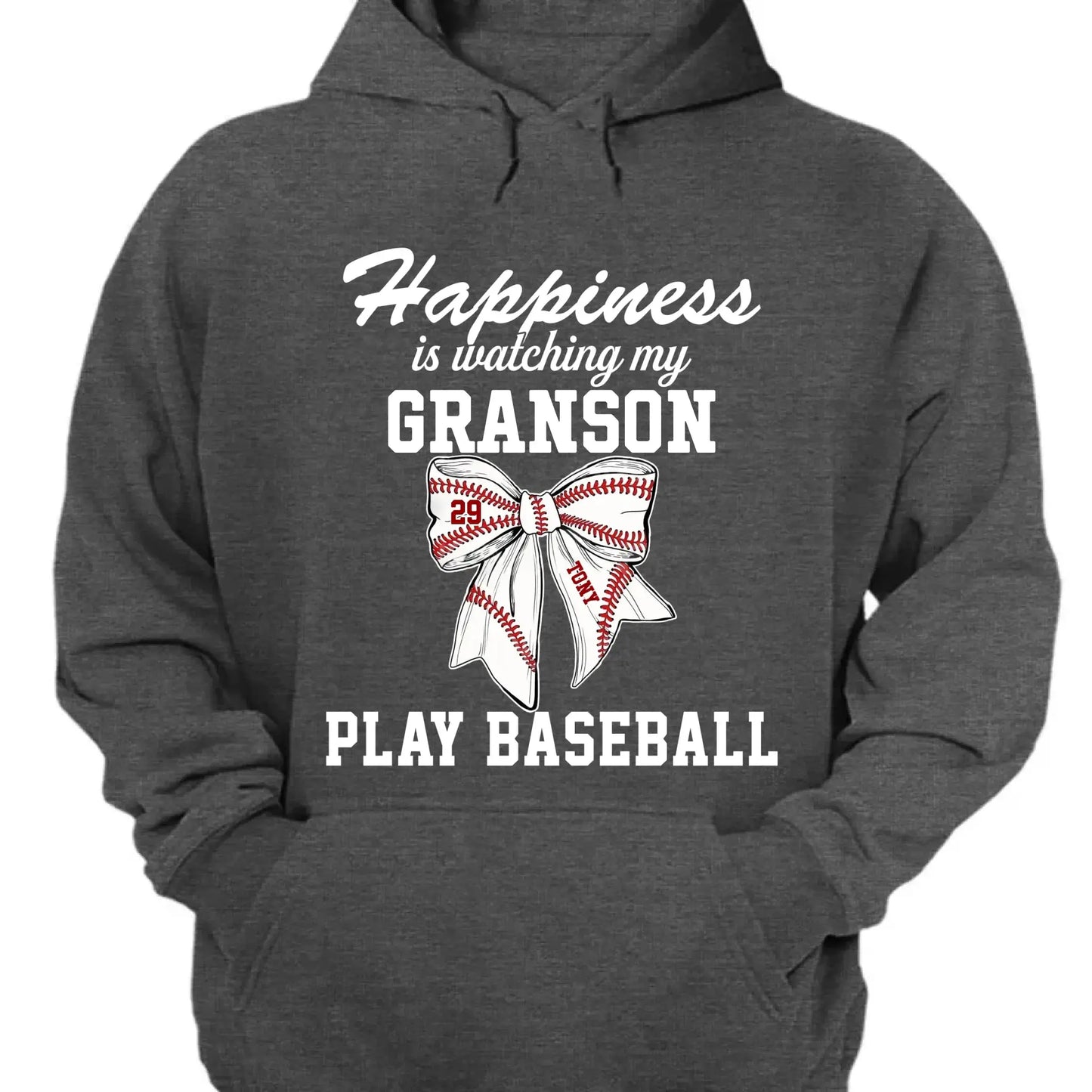 Happiness Is Watching My Kid Play – Personalized T-Shirt – Custom Football, Baseball, Softball Shirt for Proud Sports Parents Ezcustomize
