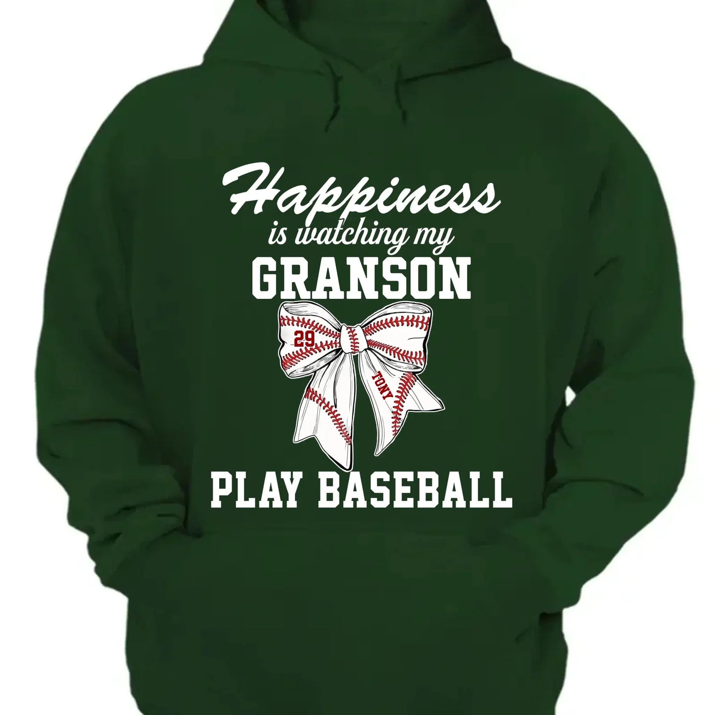 Happiness Is Watching My Kid Play – Personalized T-Shirt – Custom Football, Baseball, Softball Shirt for Proud Sports Parents Ezcustomize