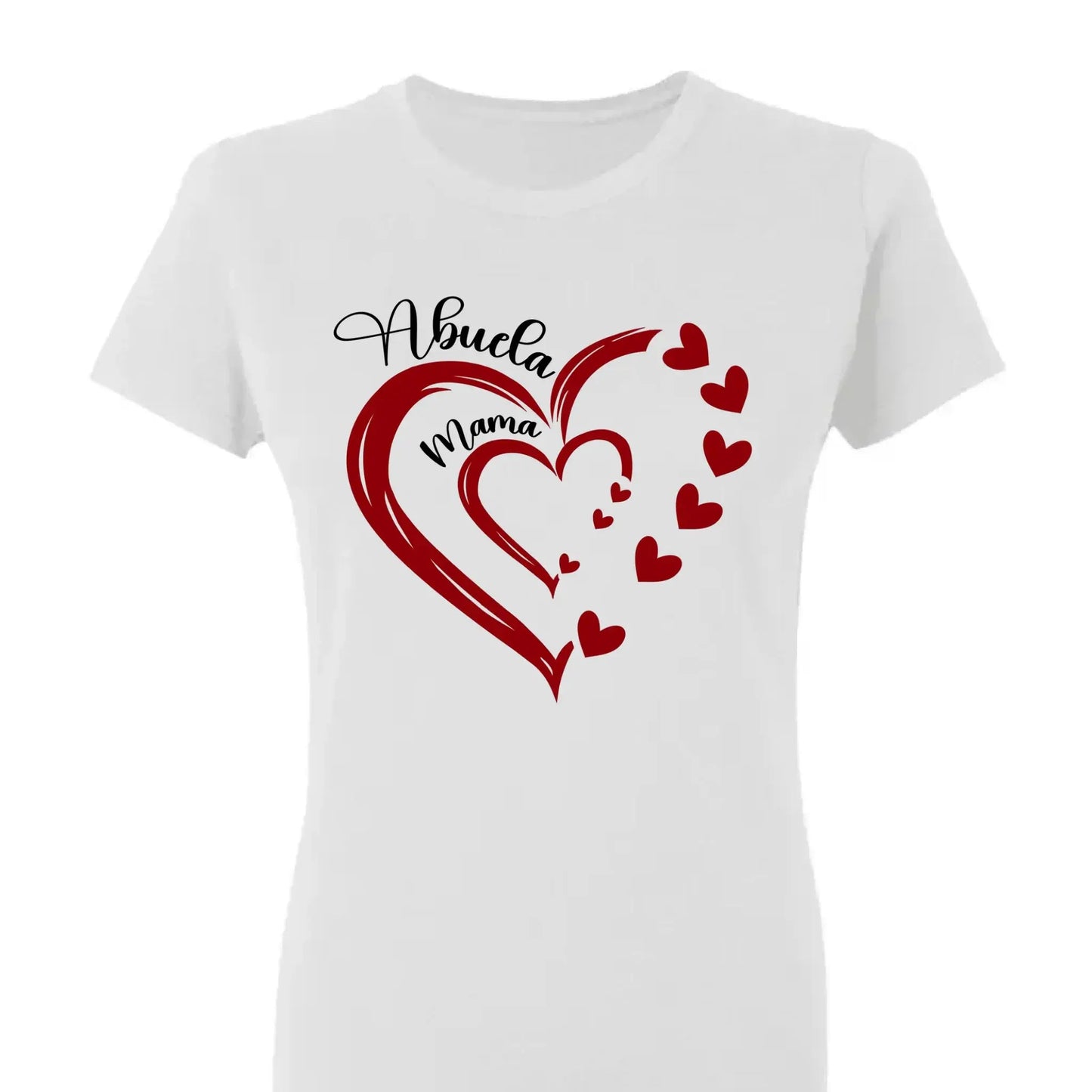 Heart in Heart Mom & Grandma – Personalized Light Color Shirt, Custom Gift for Mothers & Grandmothers Ezcustomize