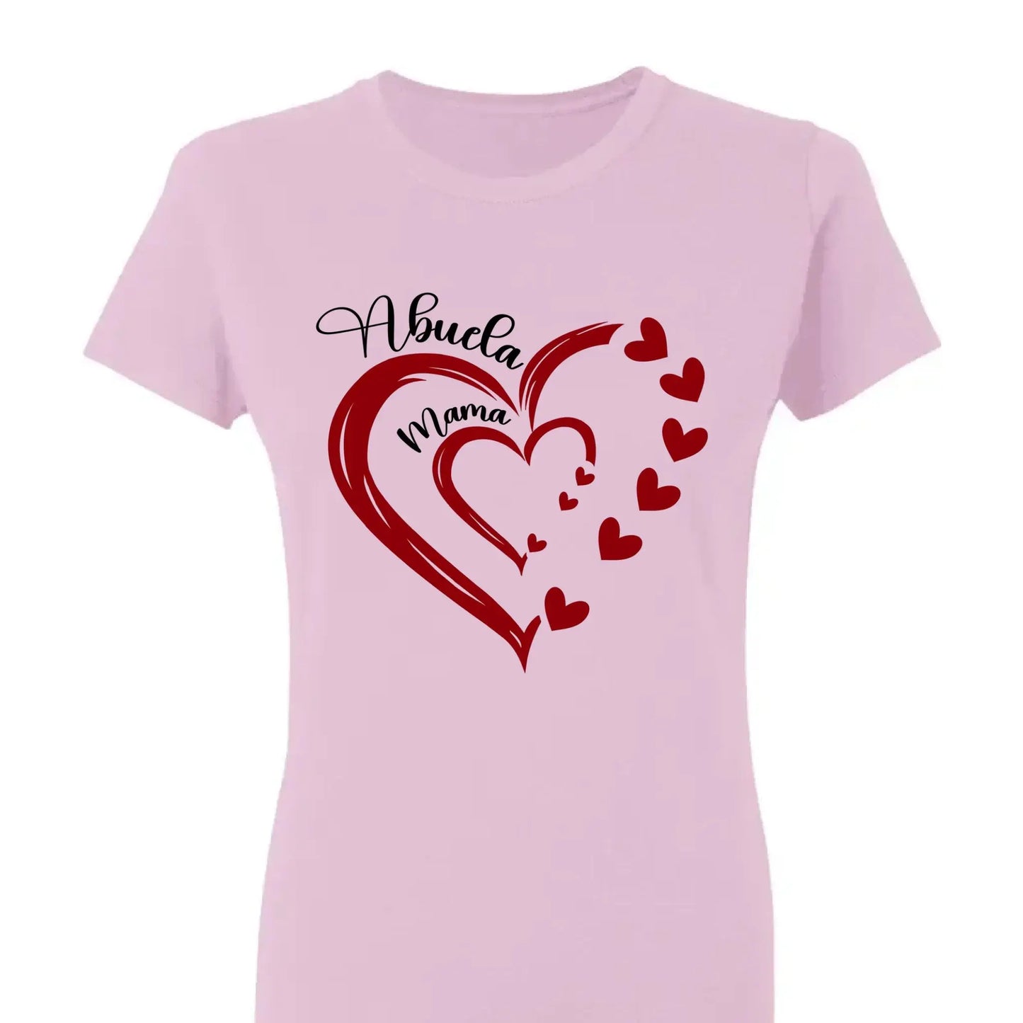 Heart in Heart Mom & Grandma – Personalized Light Color Shirt, Custom Gift for Mothers & Grandmothers Ezcustomize