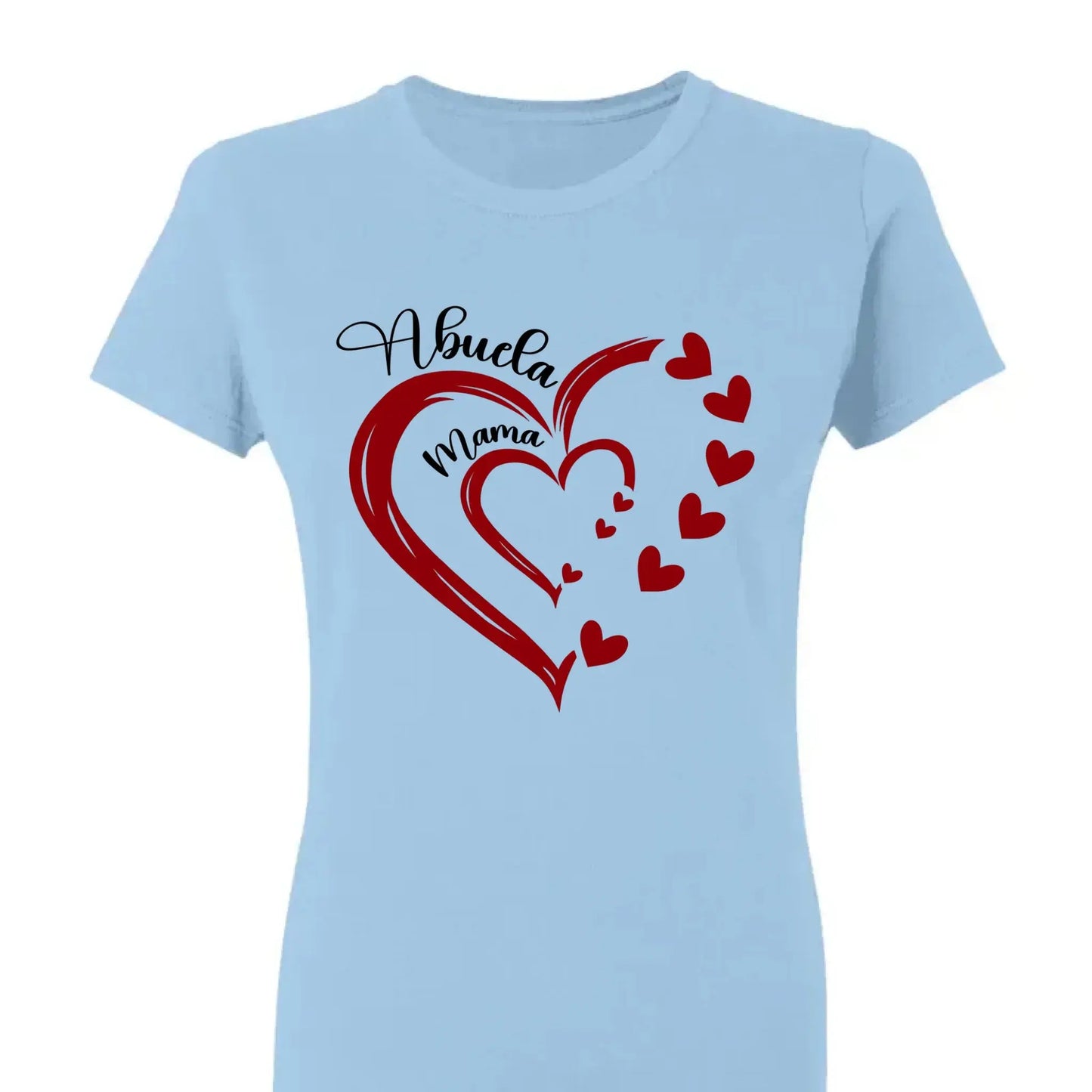 Heart in Heart Mom & Grandma – Personalized Light Color Shirt, Custom Gift for Mothers & Grandmothers Ezcustomize