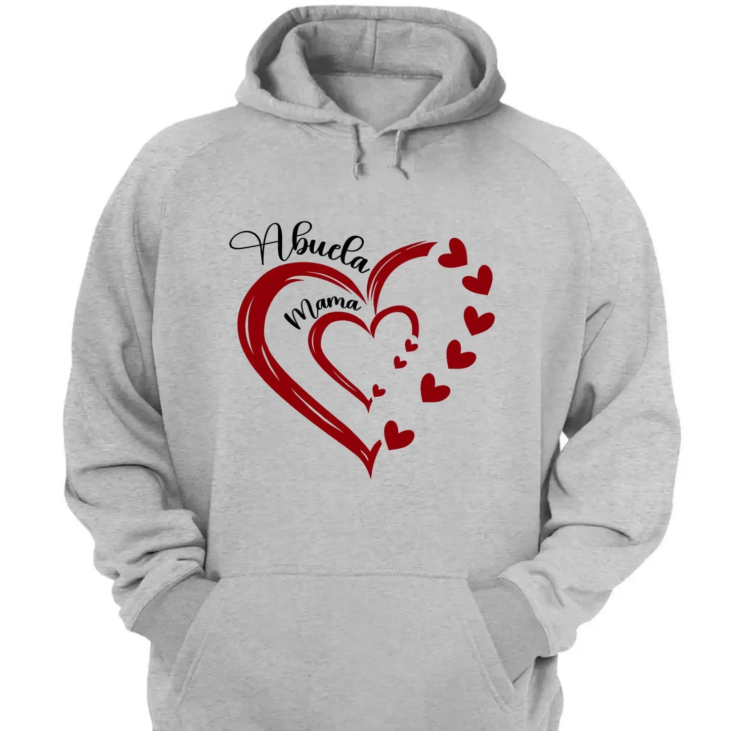 Heart in Heart Mom & Grandma – Personalized Light Color Shirt, Custom Gift for Mothers & Grandmothers Ezcustomize