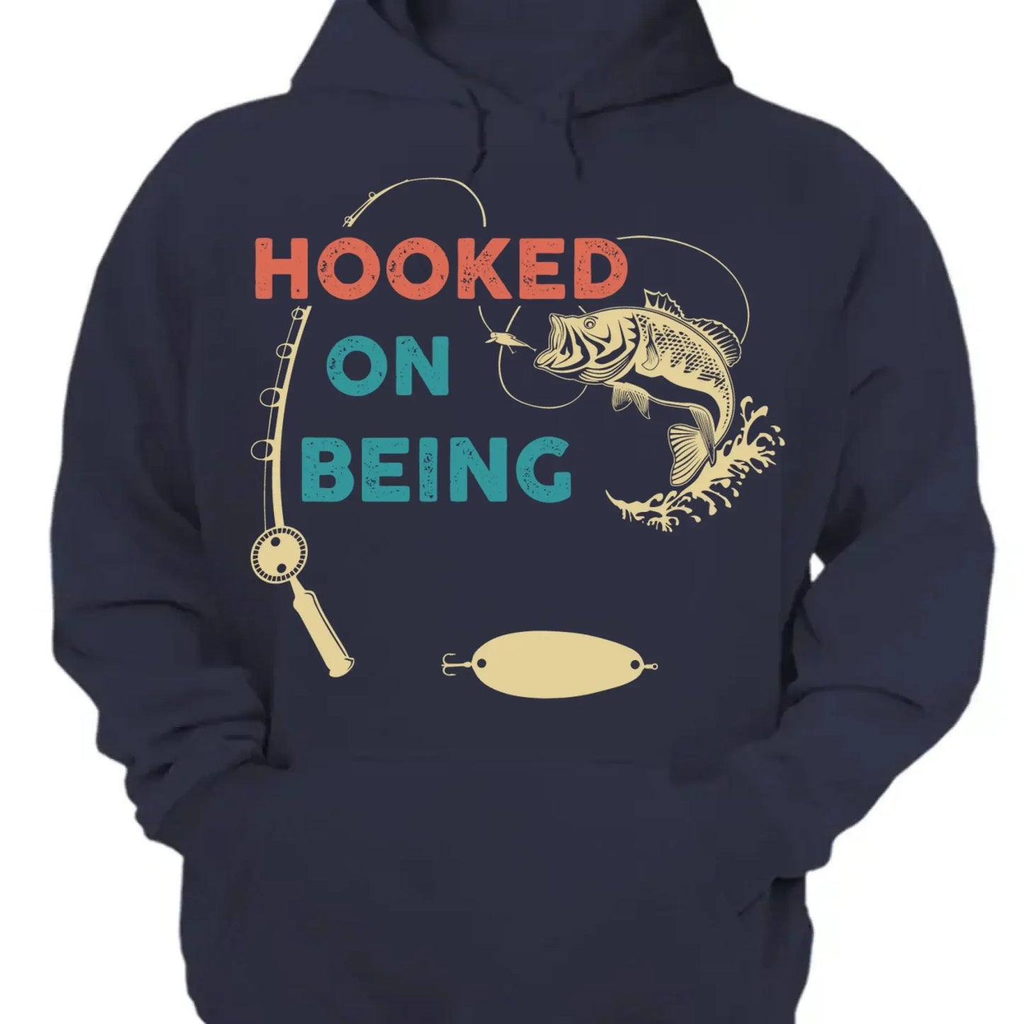 Hooked by Being Your Favorite Catch – Personalized Fishing Shirt – Custom Gift for Dad, Grandpa, or Papa from Kids Ezcustomize