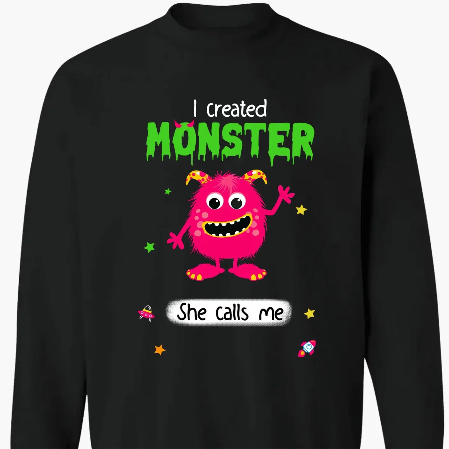 I Created Monsters They Call Me Dad – Personalized Shirt, Hoodie, or Sweatshirt – Funny Halloween Gift for Dads & Fathers-to-Be Ezcustomize