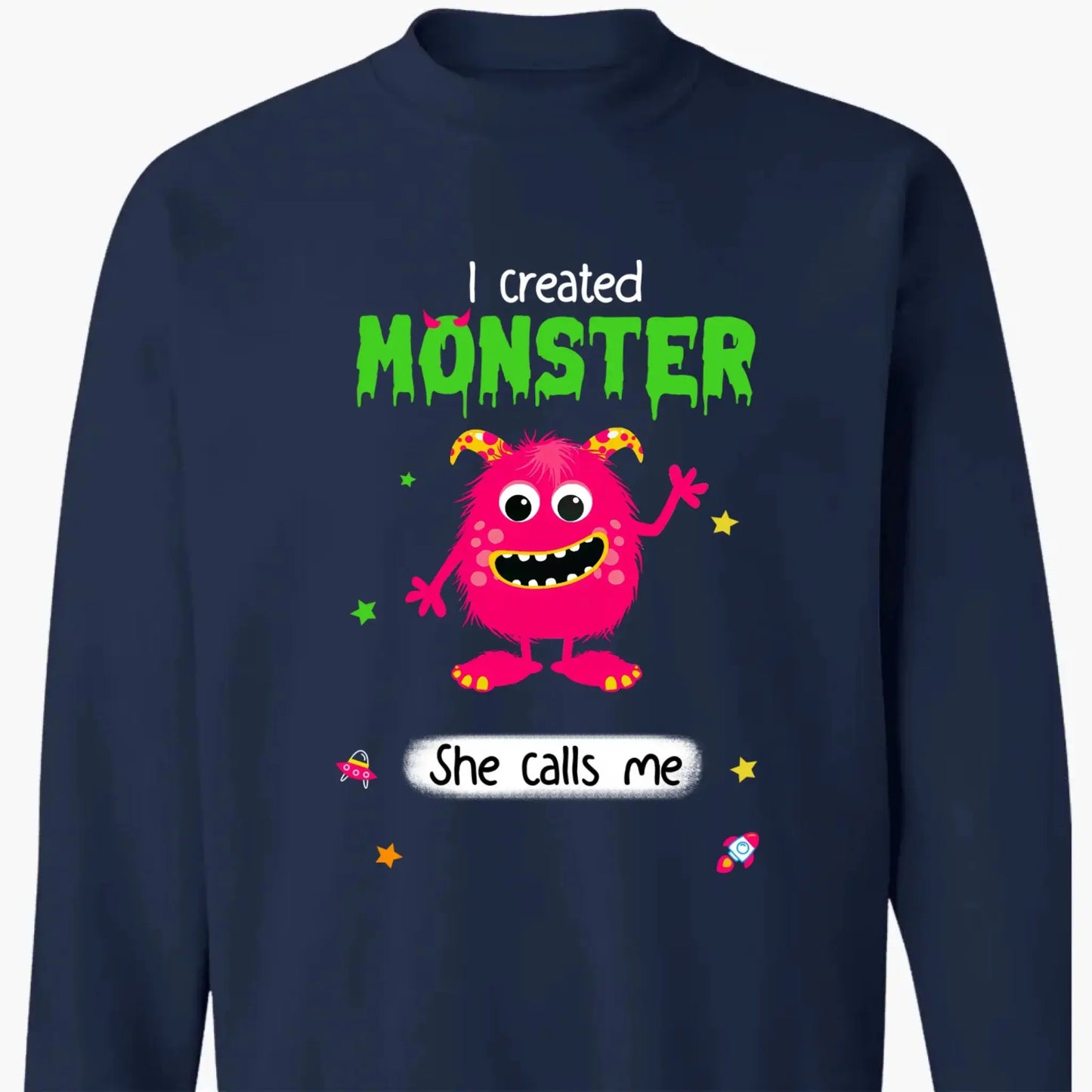 I Created Monsters They Call Me Dad – Personalized Shirt, Hoodie, or Sweatshirt – Funny Halloween Gift for Dads & Fathers-to-Be Ezcustomize