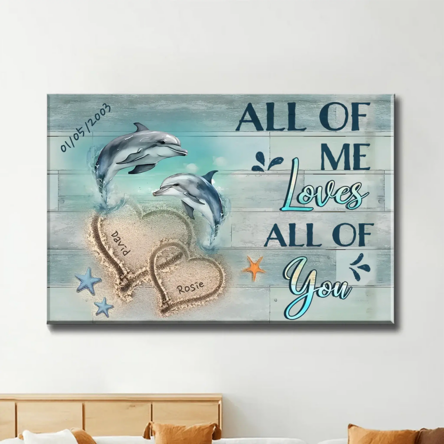 "I Found You" Love Scene – Personalized Poster/Canvas – Romantic Gift for Couples & Anniversaries Ezcustomize