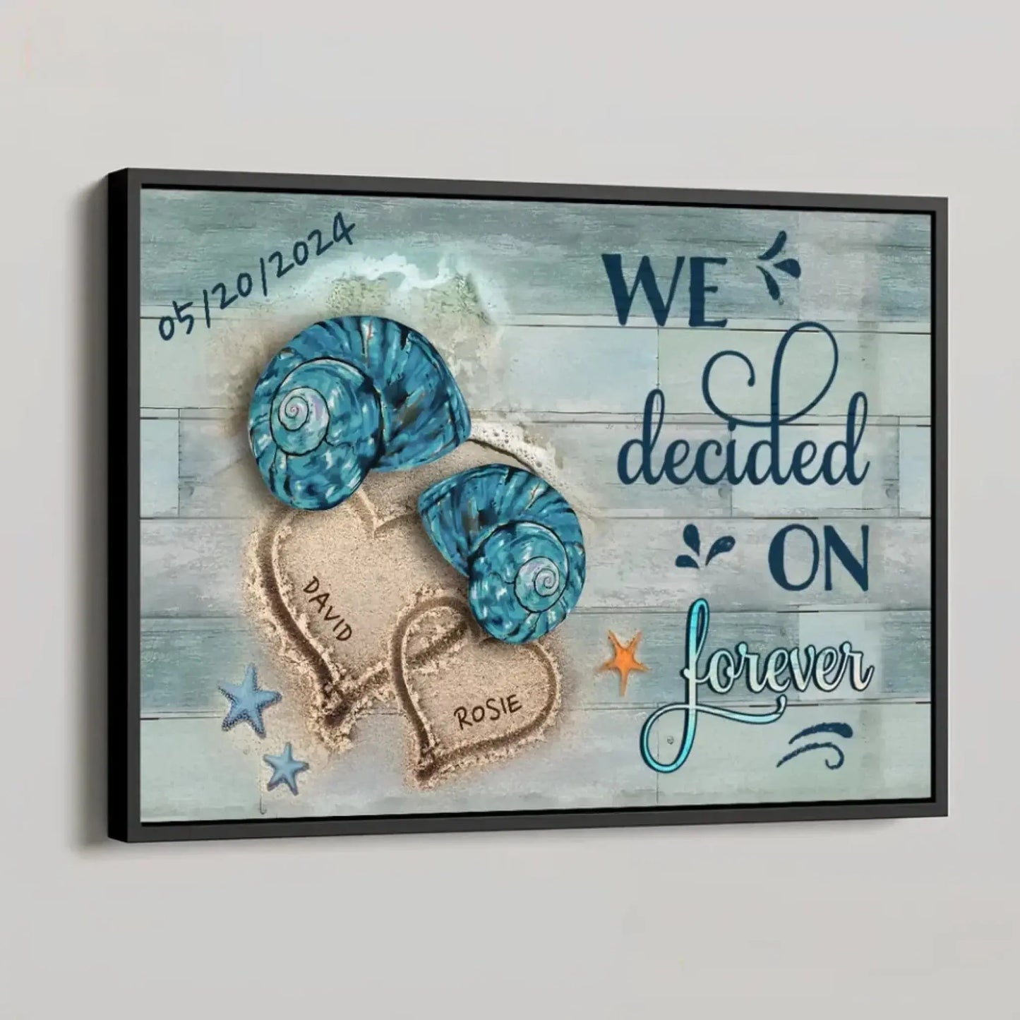 "I Found You" Love Scene – Personalized Poster/Canvas – Romantic Gift for Couples & Anniversaries Ezcustomize