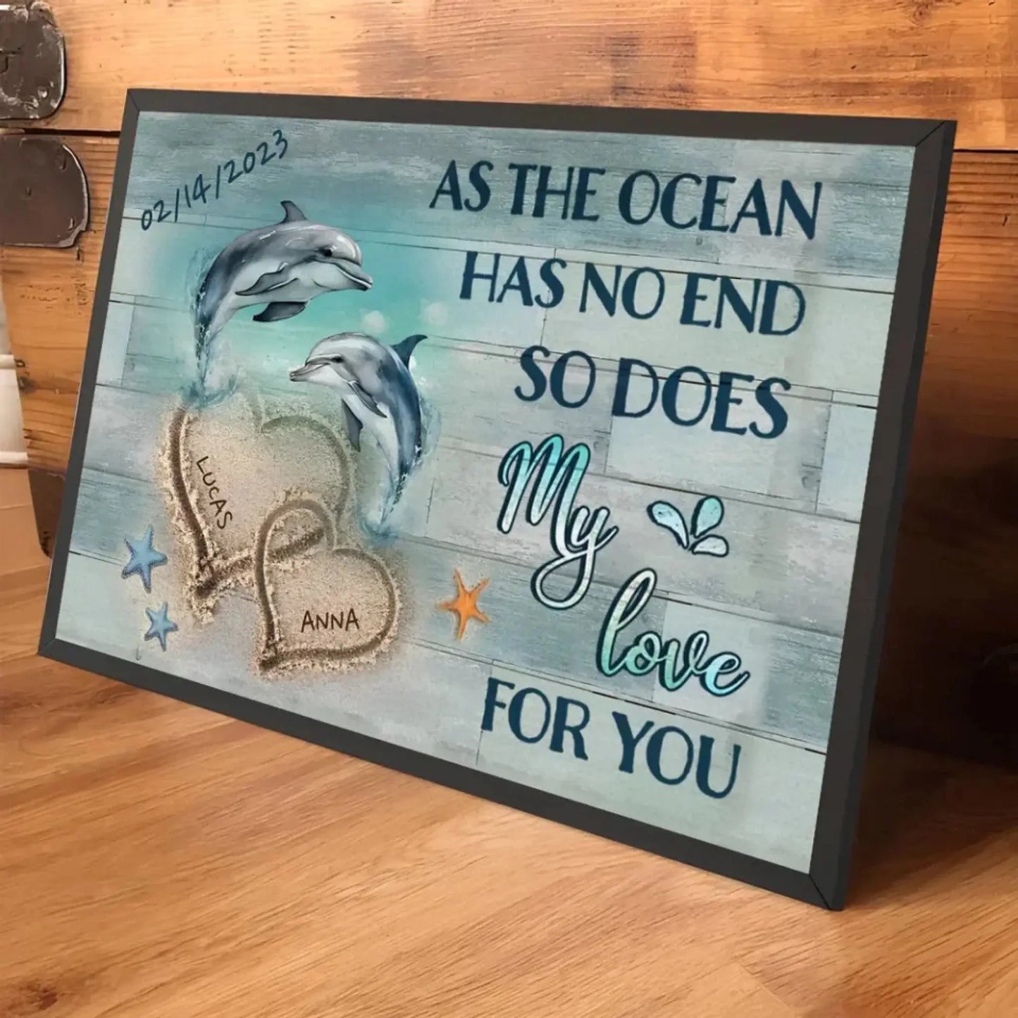 "I Found You" Love Scene – Personalized Poster/Canvas – Romantic Gift for Couples & Anniversaries Ezcustomize