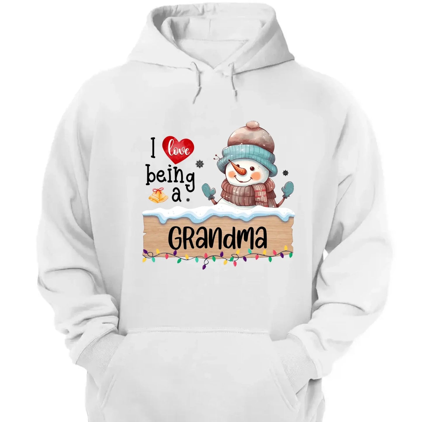 I Love Being A Grandma Shirt – Personalized Christmas Sweatshirt with Stockings and Kids’ Names – Custom Holiday Gift for Grandma or Nana Ezcustomize