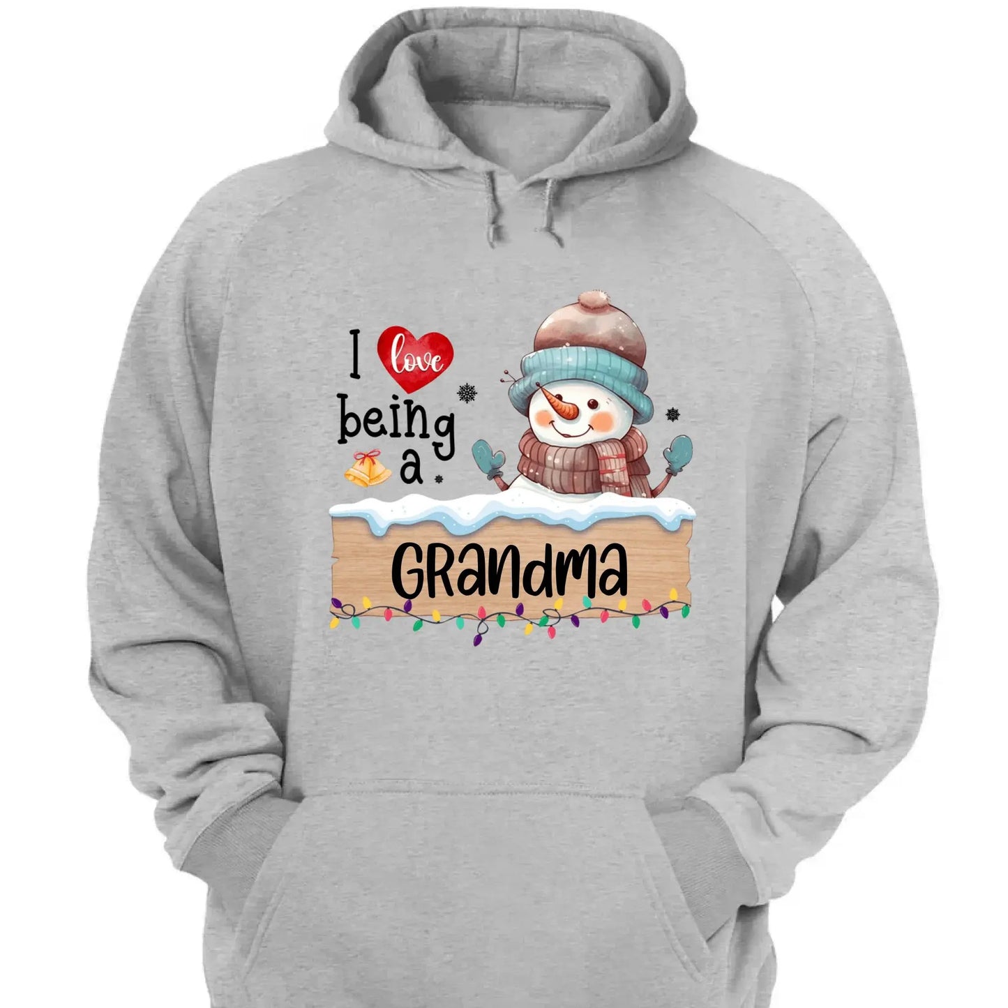 I Love Being A Grandma Shirt – Personalized Christmas Sweatshirt with Stockings and Kids’ Names – Custom Holiday Gift for Grandma or Nana Ezcustomize