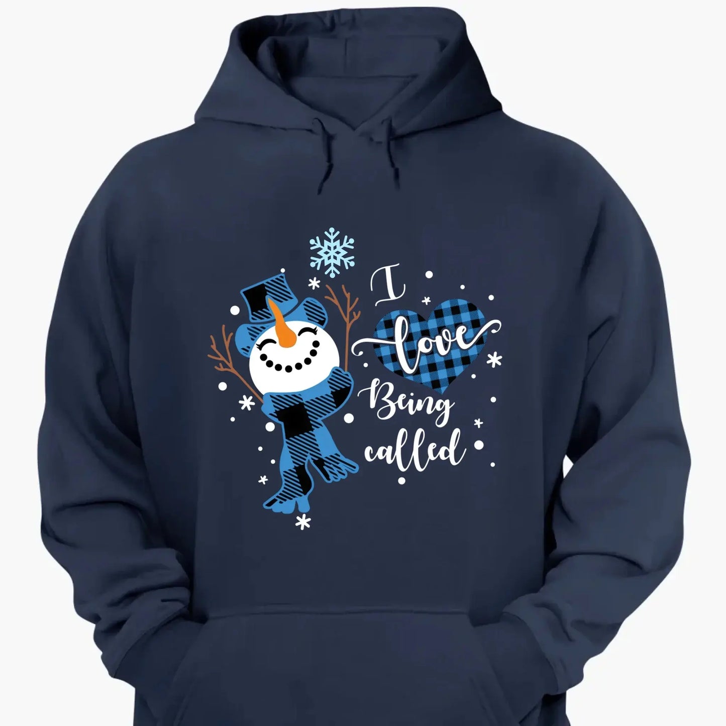 I Love Being Called Grandma Snowman - Personalized T-Shirt/Sweater/Hoodie - Christmas Gift for Grandma/Grandparent Ezcustomize