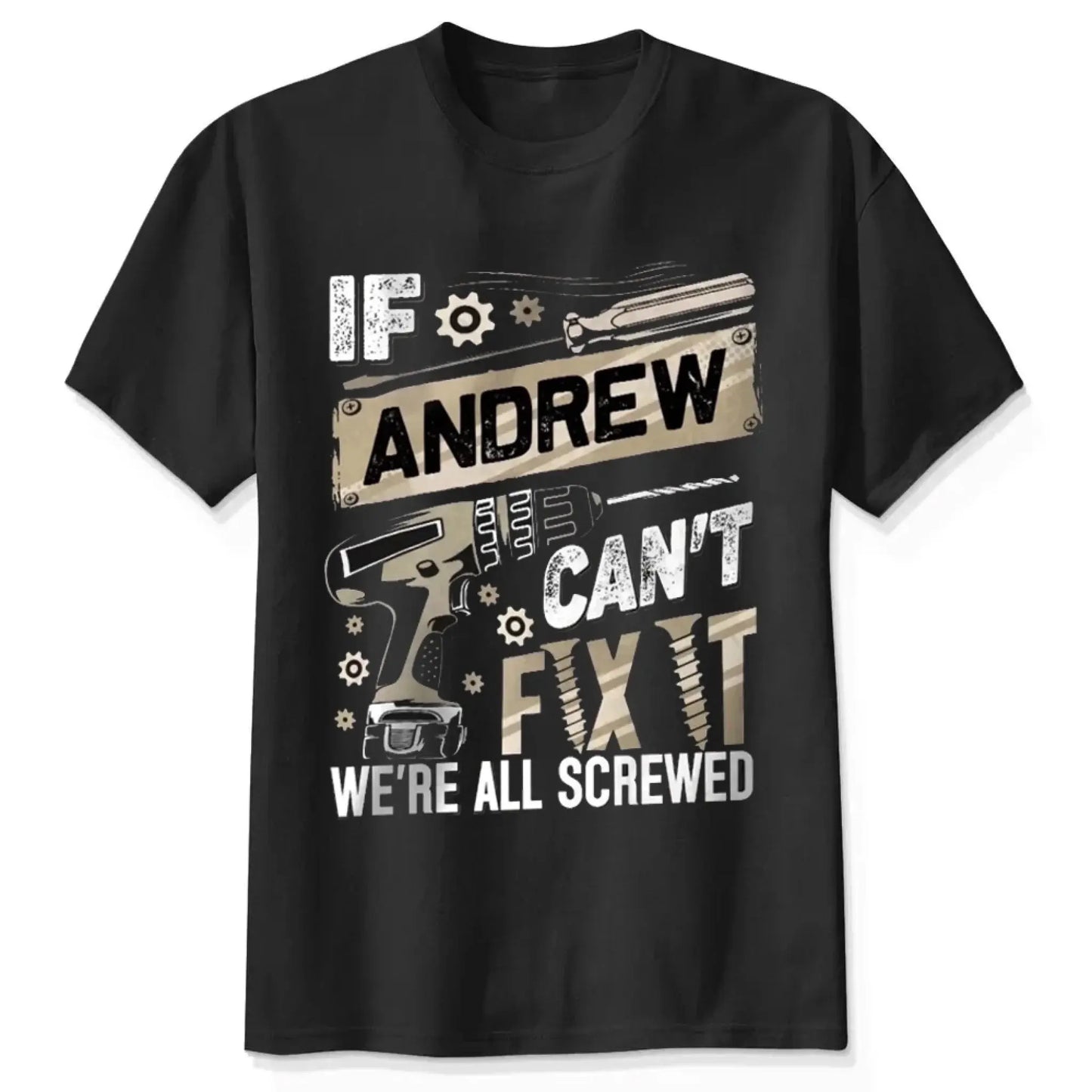 If Dad Can’t Fix It T-Shirt – Personalized Funny Repair Shirt for Dad – Father’s Day or Birthday Gift for Handy Dad Ezcustomize