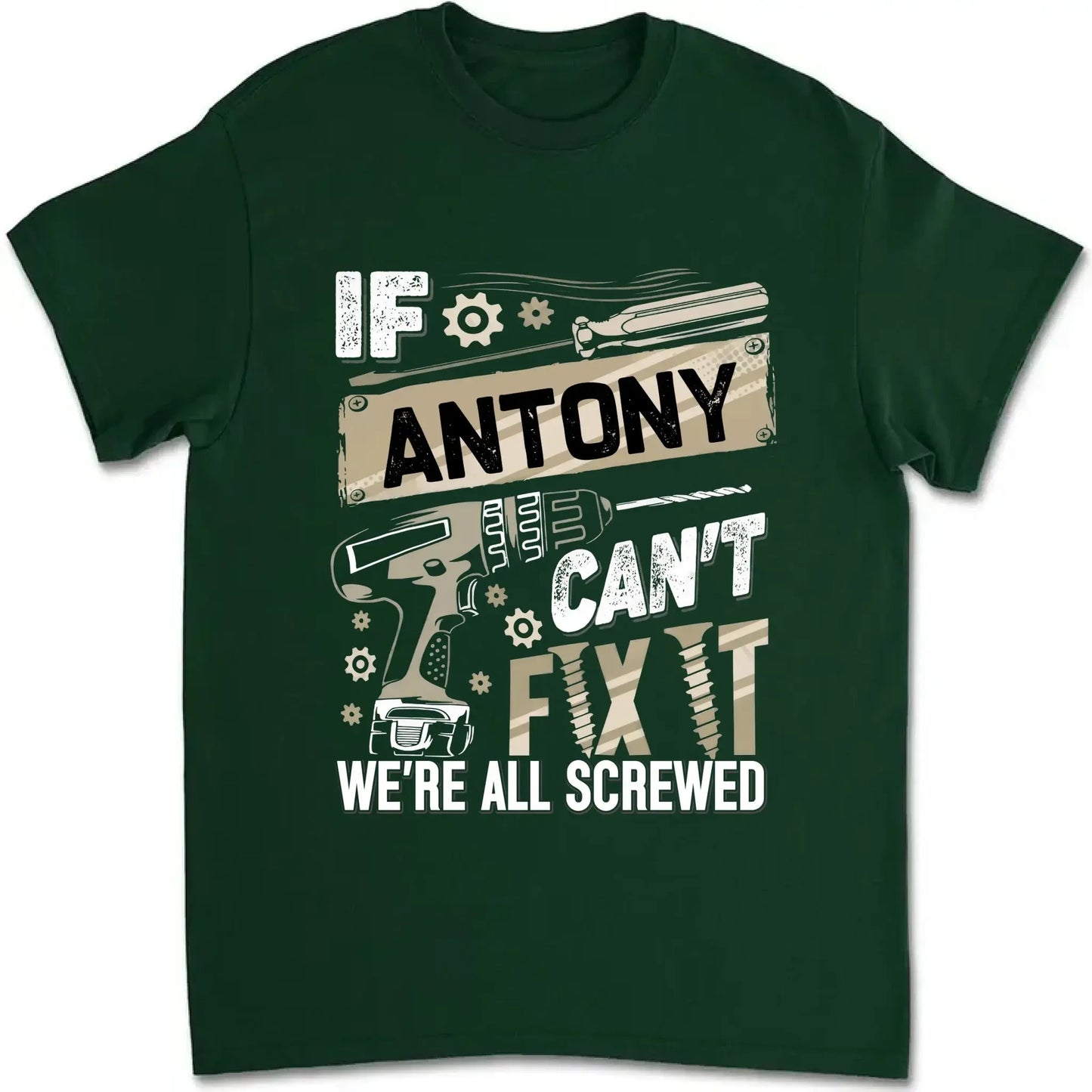 If Dad Can’t Fix It T-Shirt – Personalized Funny Repair Shirt for Dad – Father’s Day or Birthday Gift for Handy Dad Ezcustomize