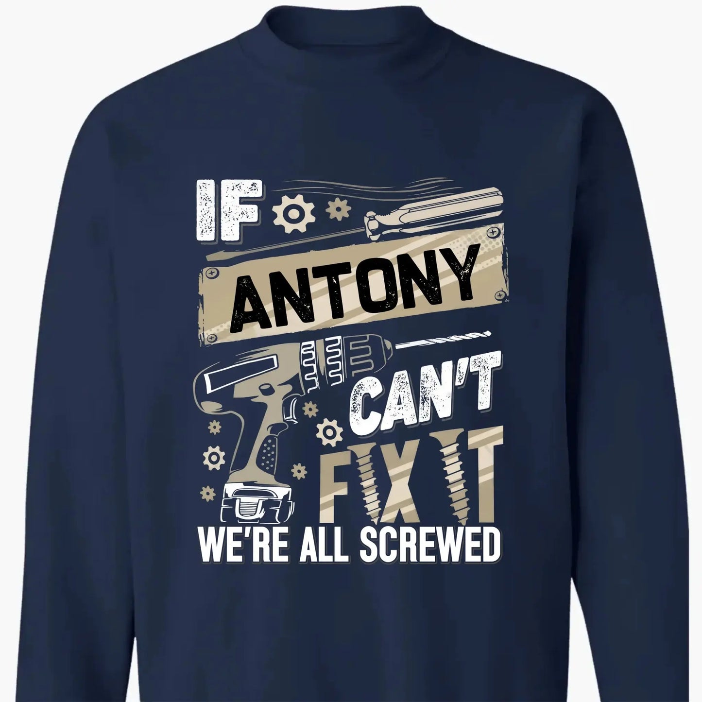 If Dad Can’t Fix It T-Shirt – Personalized Funny Repair Shirt for Dad – Father’s Day or Birthday Gift for Handy Dad Ezcustomize