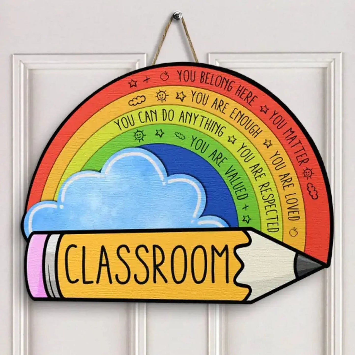 In My Class – Personalized Custom Door Sign for Teachers – Welcoming Back to School, Birthday, or Teacher's Day Gift Ezcustomize