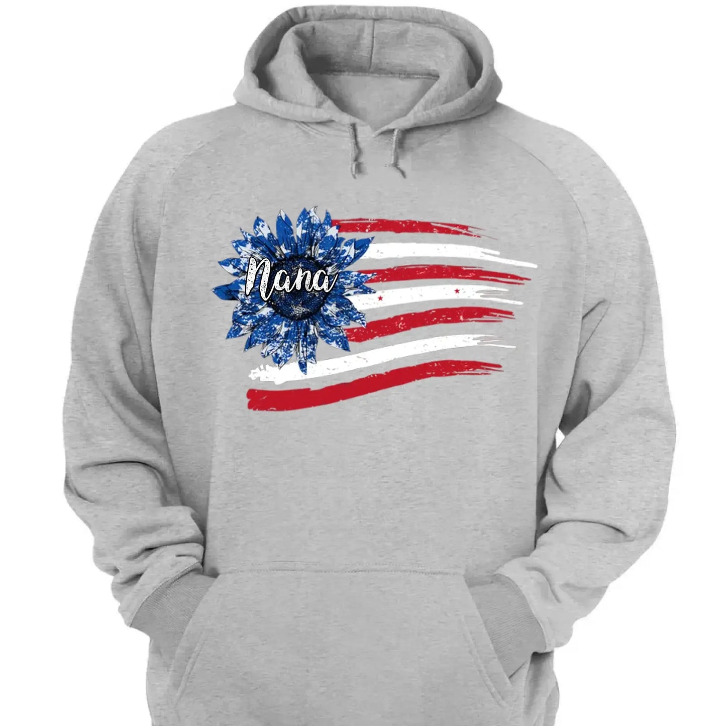 July Sunflower Mimi Shirt – Personalized 4th of July T-Shirt with Grandkids’ Names, Custom Birthday Gift for Grandma, Mimi, Nana Ezcustomize