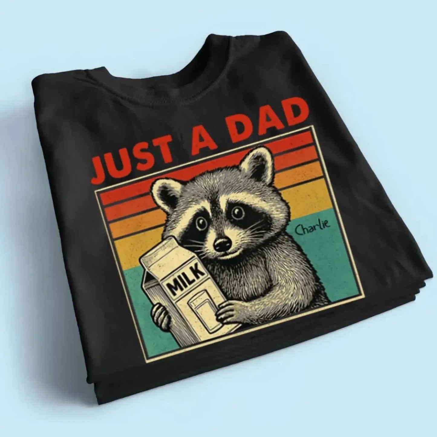 Just a Dad Who Always Came Back with the Milk – Personalized Funny T-Shirt – Father’s Day Gift for Dads with a Sense of Humor Ezcustomize