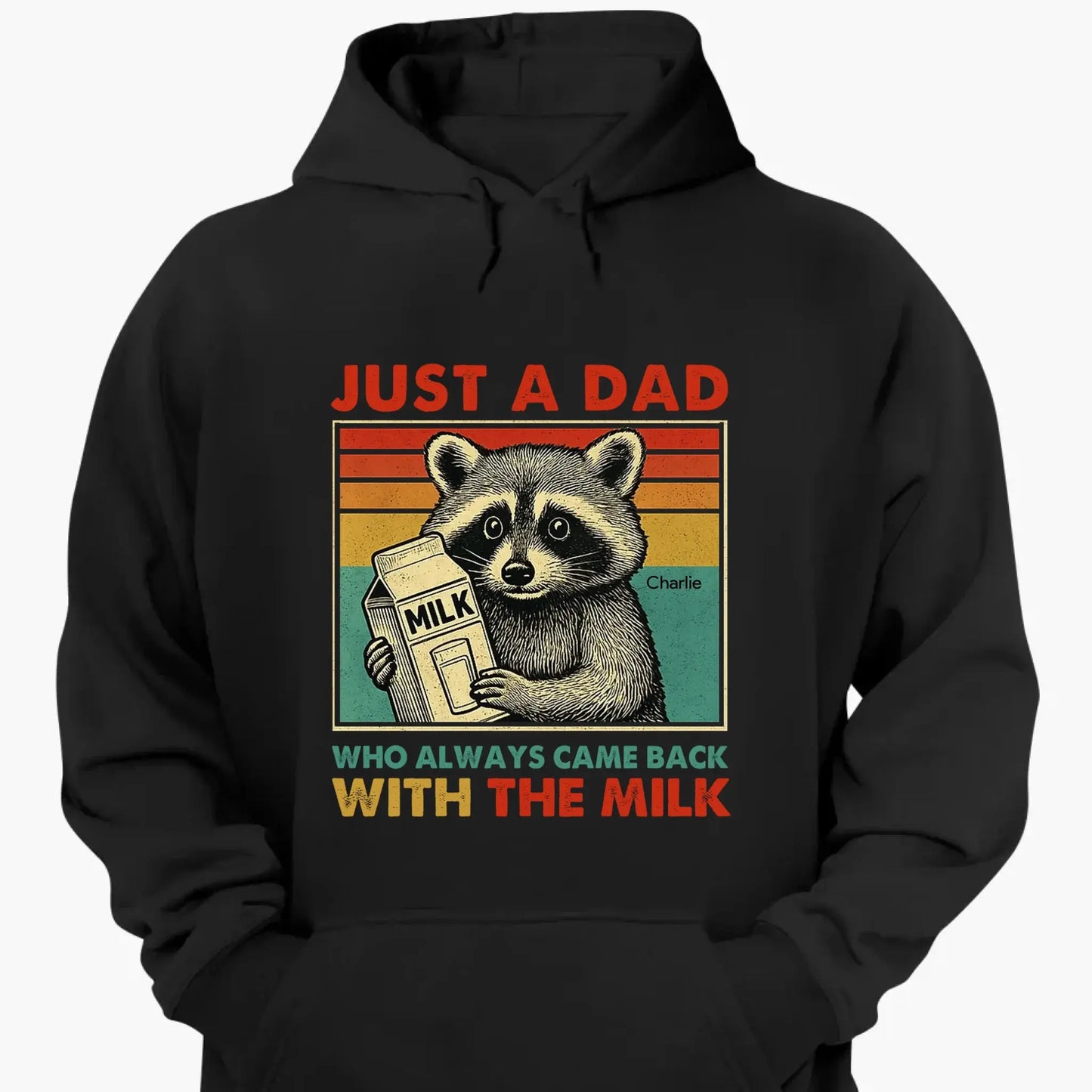 Just a Dad Who Always Came Back with the Milk – Personalized Funny T-Shirt – Father’s Day Gift for Dads with a Sense of Humor Ezcustomize