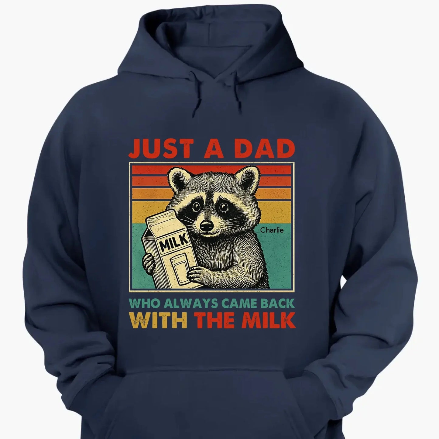 Just a Dad Who Always Came Back with the Milk – Personalized Funny T-Shirt – Father’s Day Gift for Dads with a Sense of Humor Ezcustomize