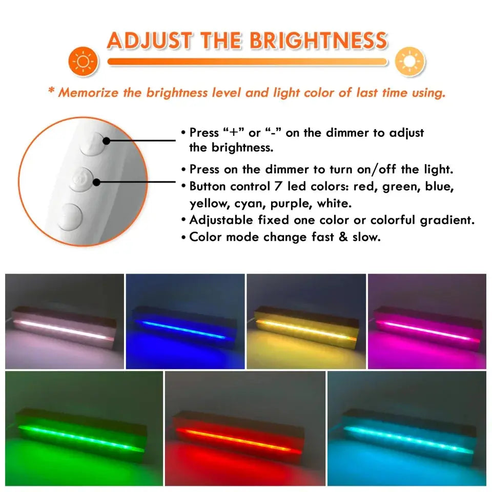 Led Light For Couple - Personalized Photo LED Light - Anniversary Gifts For Her, Him Ezcustomize