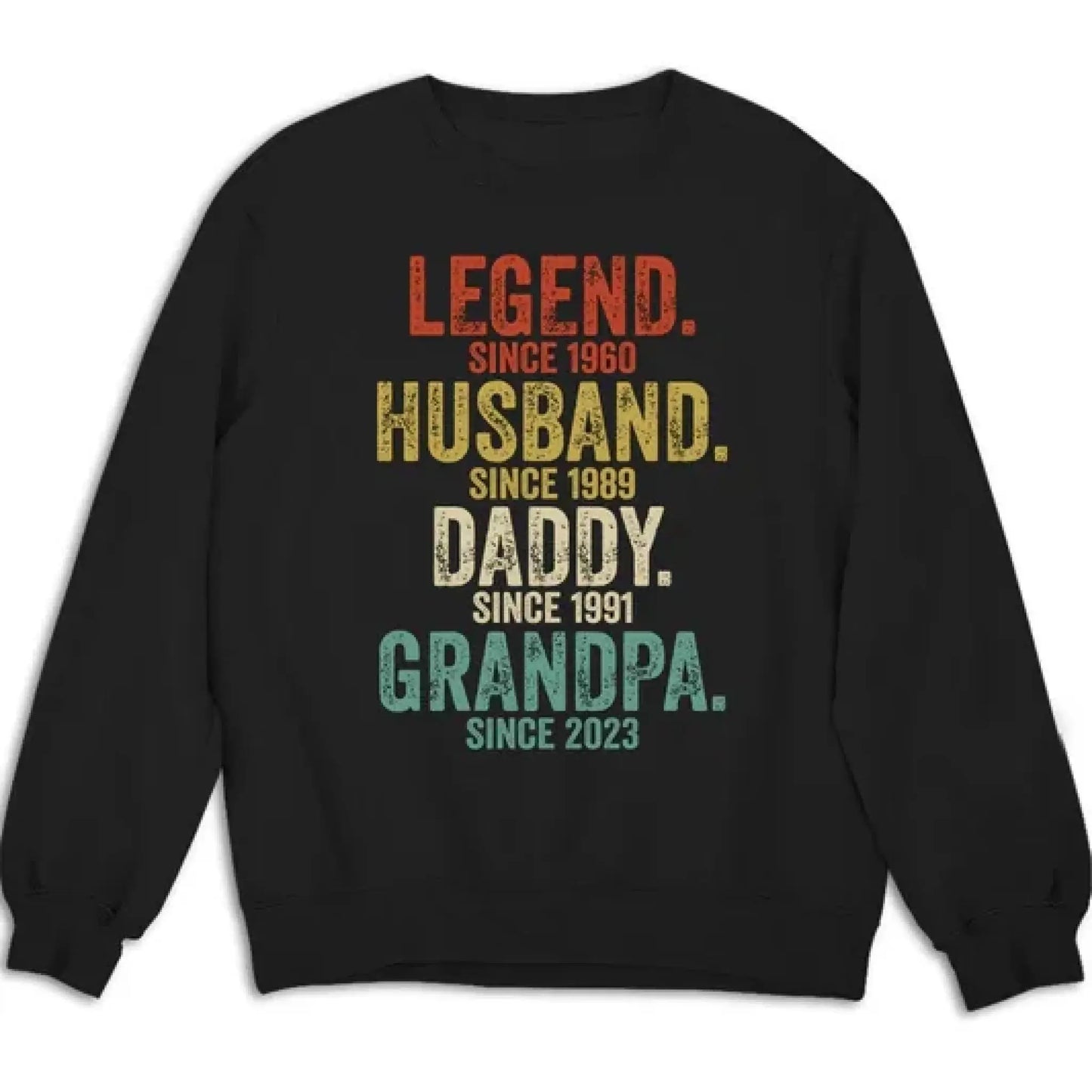 Legend Husband Dad Papa - Personalized Shirt - Custom Gift for Dads & Grandpas Ezcustomize