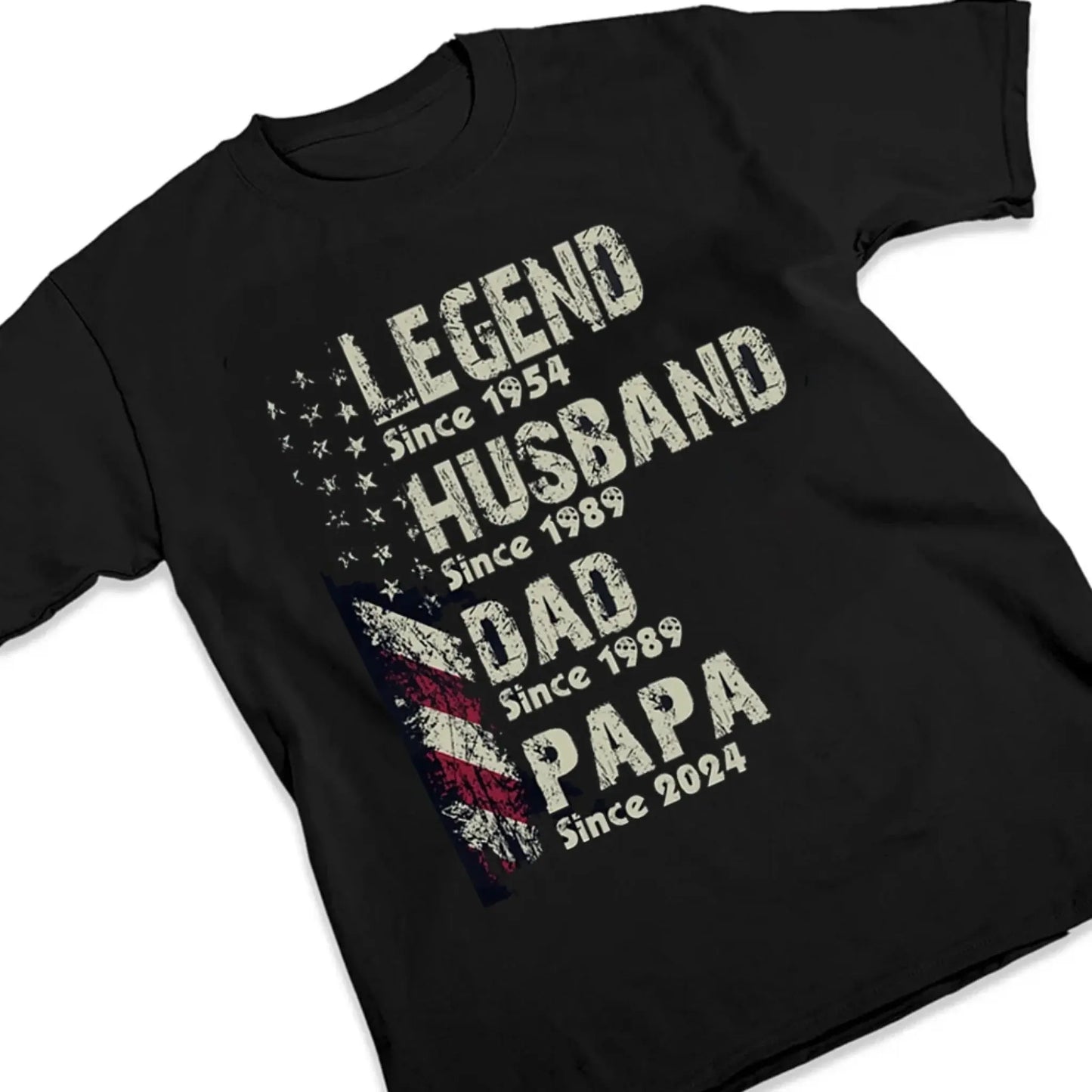 Legend Husband Dad Papa Shirt – Personalized T-Shirt with “Since” Year – Custom Father’s Day Gift for Him Ezcustomize
