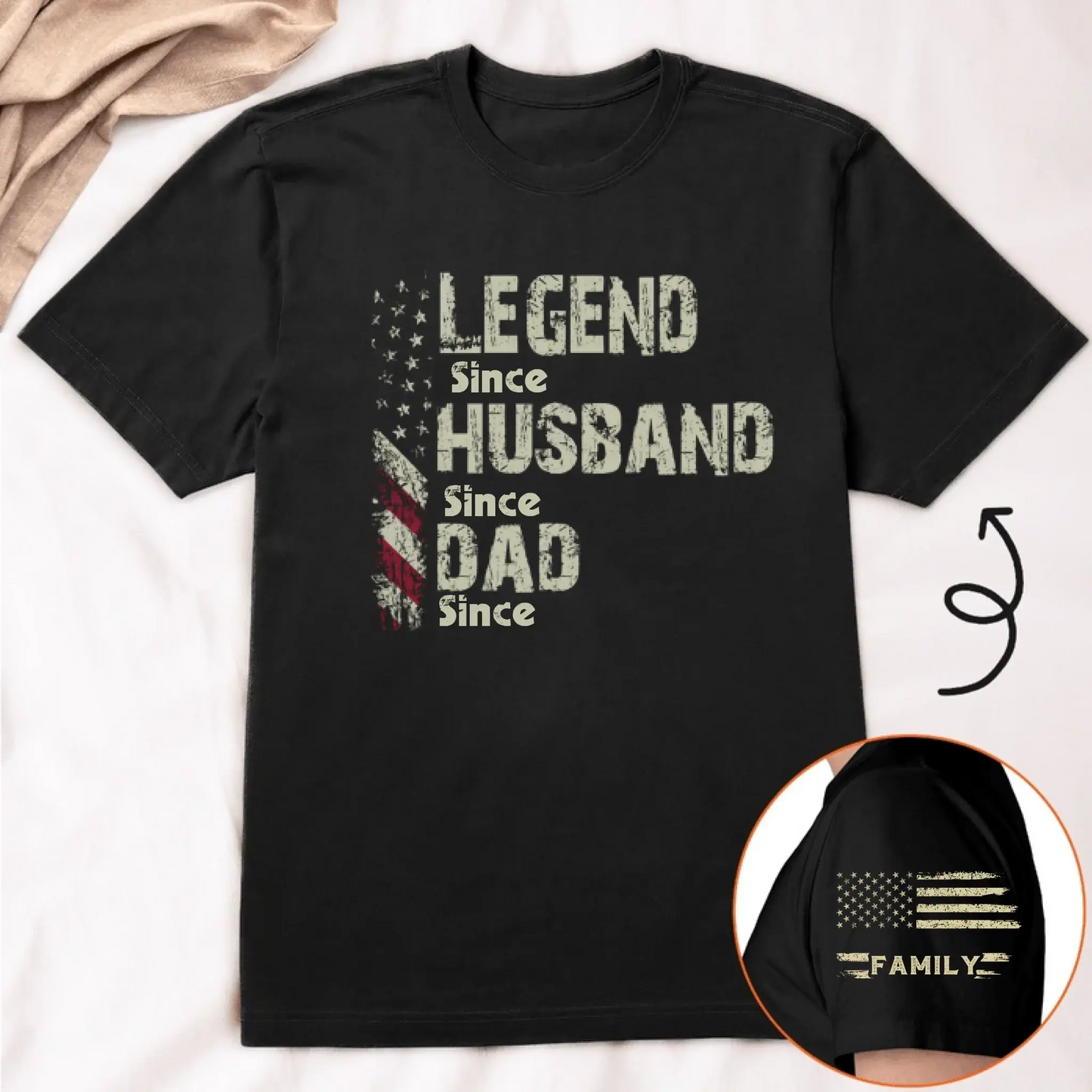 Legend Husband Dad Papa Shirt – Personalized T-Shirt with “Since” Year – Custom Father’s Day Gift for Him Ezcustomize