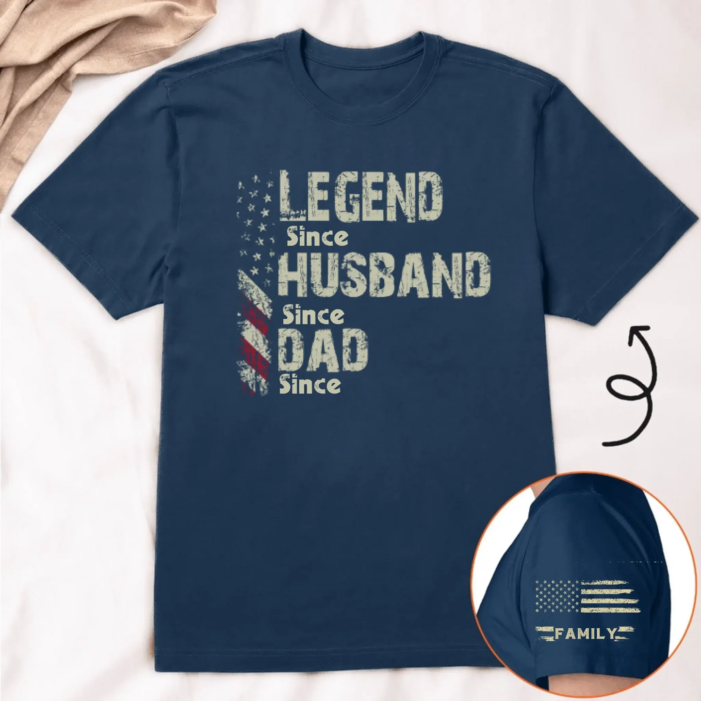Legend Husband Dad Papa Shirt – Personalized T-Shirt with “Since” Year – Custom Father’s Day Gift for Him Ezcustomize