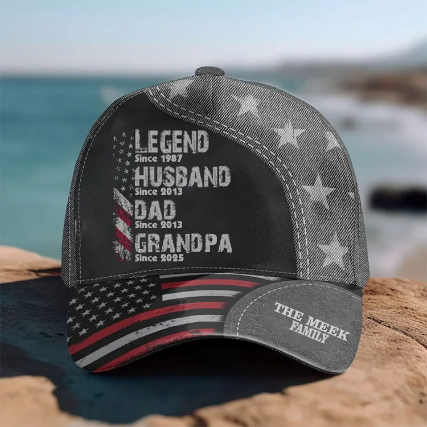 Legend Husband Dad Papa Since... – Personalized Classic Cap - Custom Father’s Day Gift for Dad, Husband, or Grandpa Ezcustomize