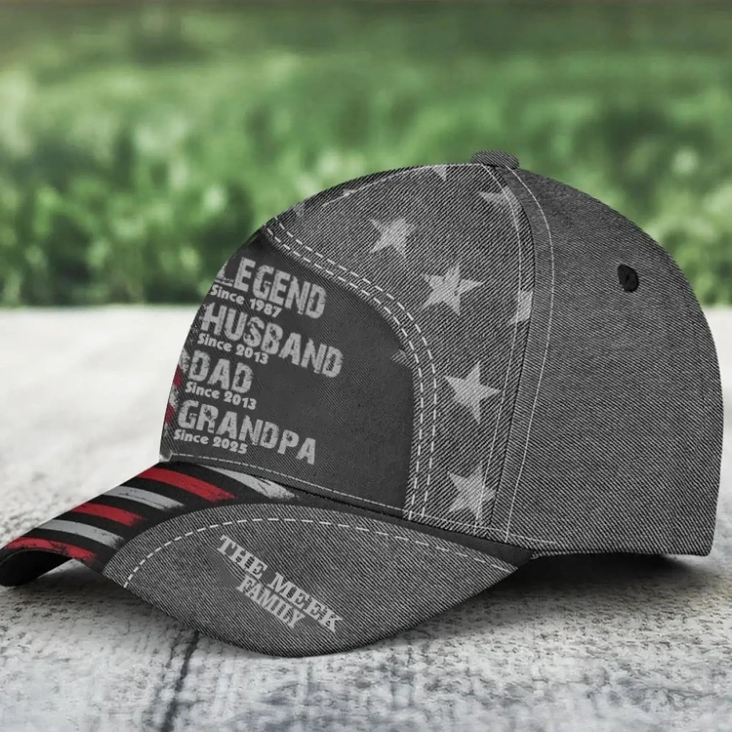 Legend Husband Dad Papa Since... – Personalized Classic Cap - Custom Father’s Day Gift for Dad, Husband, or Grandpa Ezcustomize