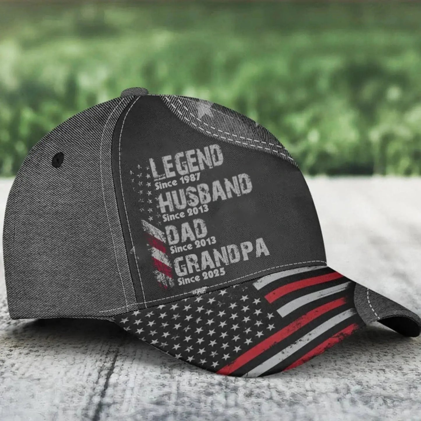 Legend Husband Dad Papa Since... – Personalized Classic Cap - Custom Father’s Day Gift for Dad, Husband, or Grandpa Ezcustomize