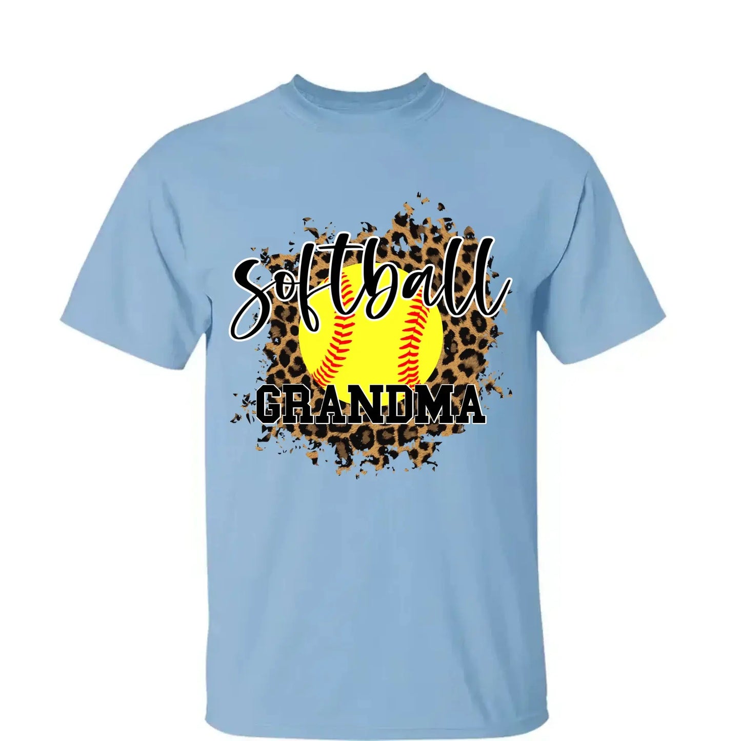 Leopard Print Sport Grandma Shirt – Personalized Custom T-Shirt – Funny Birthday Gift for Grandma, Nana, Mimi, Mom, or Wife Ezcustomize