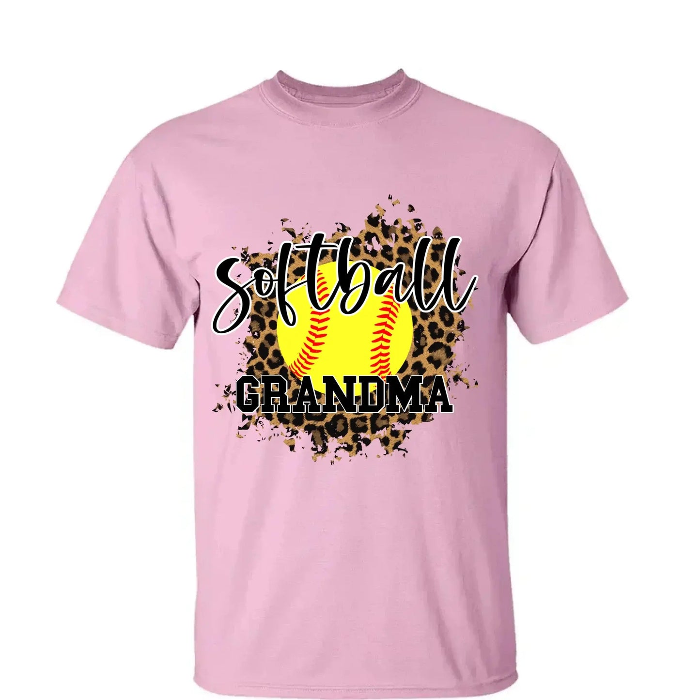 Leopard Print Sport Grandma Shirt – Personalized Custom T-Shirt – Funny Birthday Gift for Grandma, Nana, Mimi, Mom, or Wife Ezcustomize
