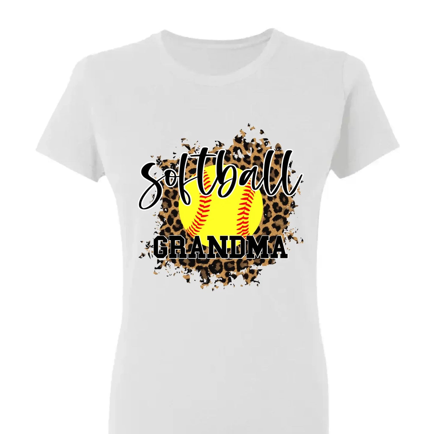 Leopard Print Sport Grandma Shirt – Personalized Custom T-Shirt – Funny Birthday Gift for Grandma, Nana, Mimi, Mom, or Wife Ezcustomize