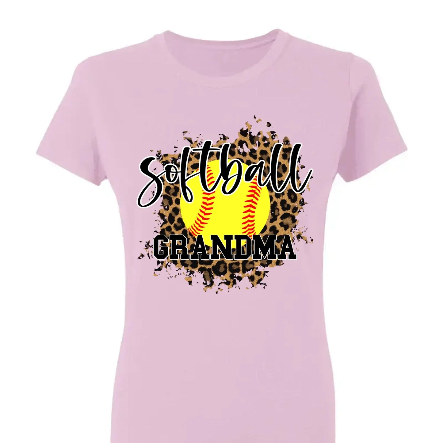 Leopard Print Sport Grandma Shirt – Personalized Custom T-Shirt – Funny Birthday Gift for Grandma, Nana, Mimi, Mom, or Wife Ezcustomize