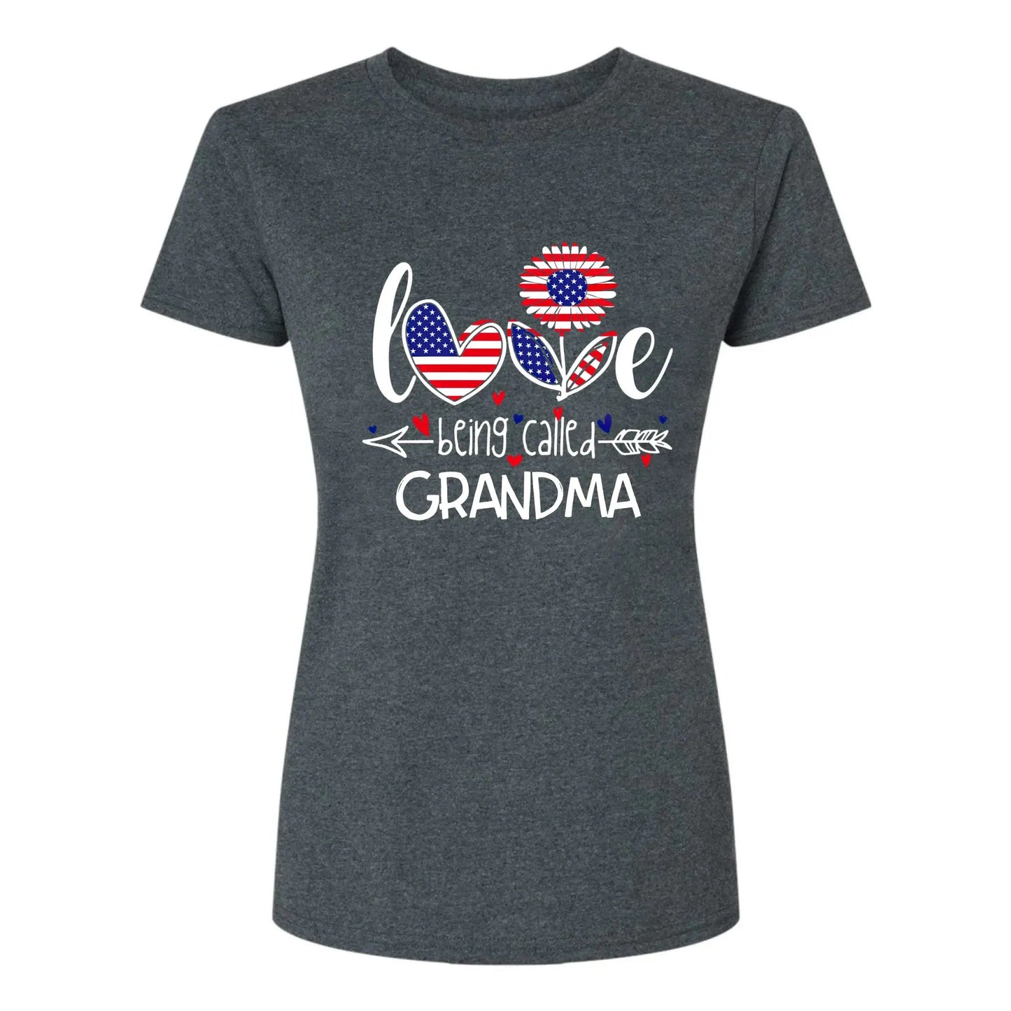 Love Being Called Grandma Shirt – Personalized 4th of July Patriotic T-Shirt Gift for Nana, Mimi, Mom Ezcustomize