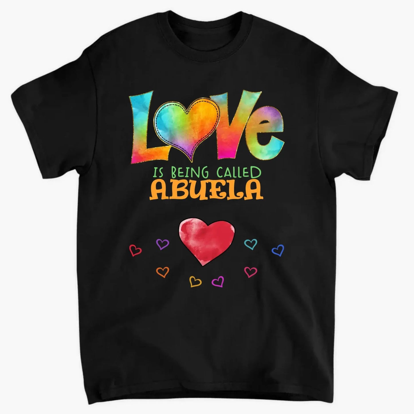 Love Is Being Called Grandma – Personalized Shirt with Colorful Pattern, Custom Gift for Grandmas & Family Ezcustomize
