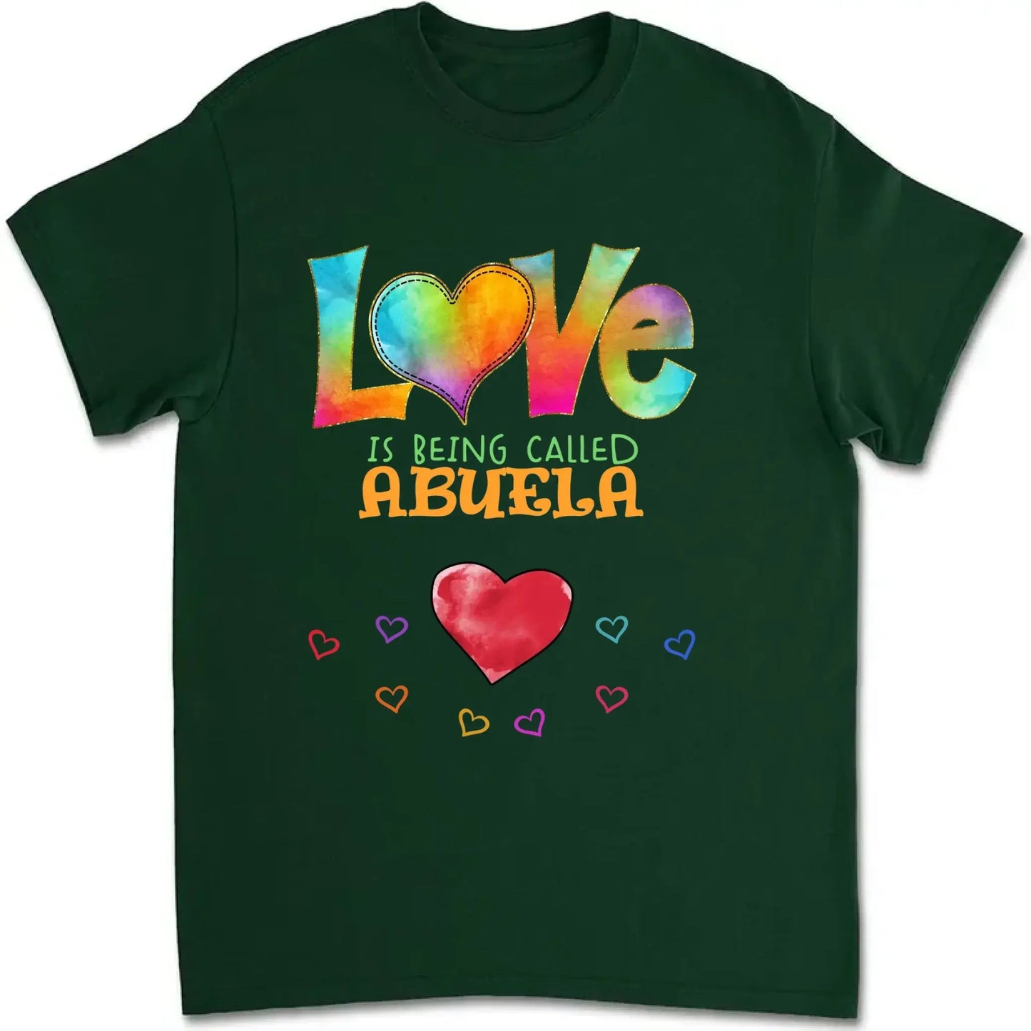 Love Is Being Called Grandma – Personalized Shirt with Colorful Pattern, Custom Gift for Grandmas & Family Ezcustomize