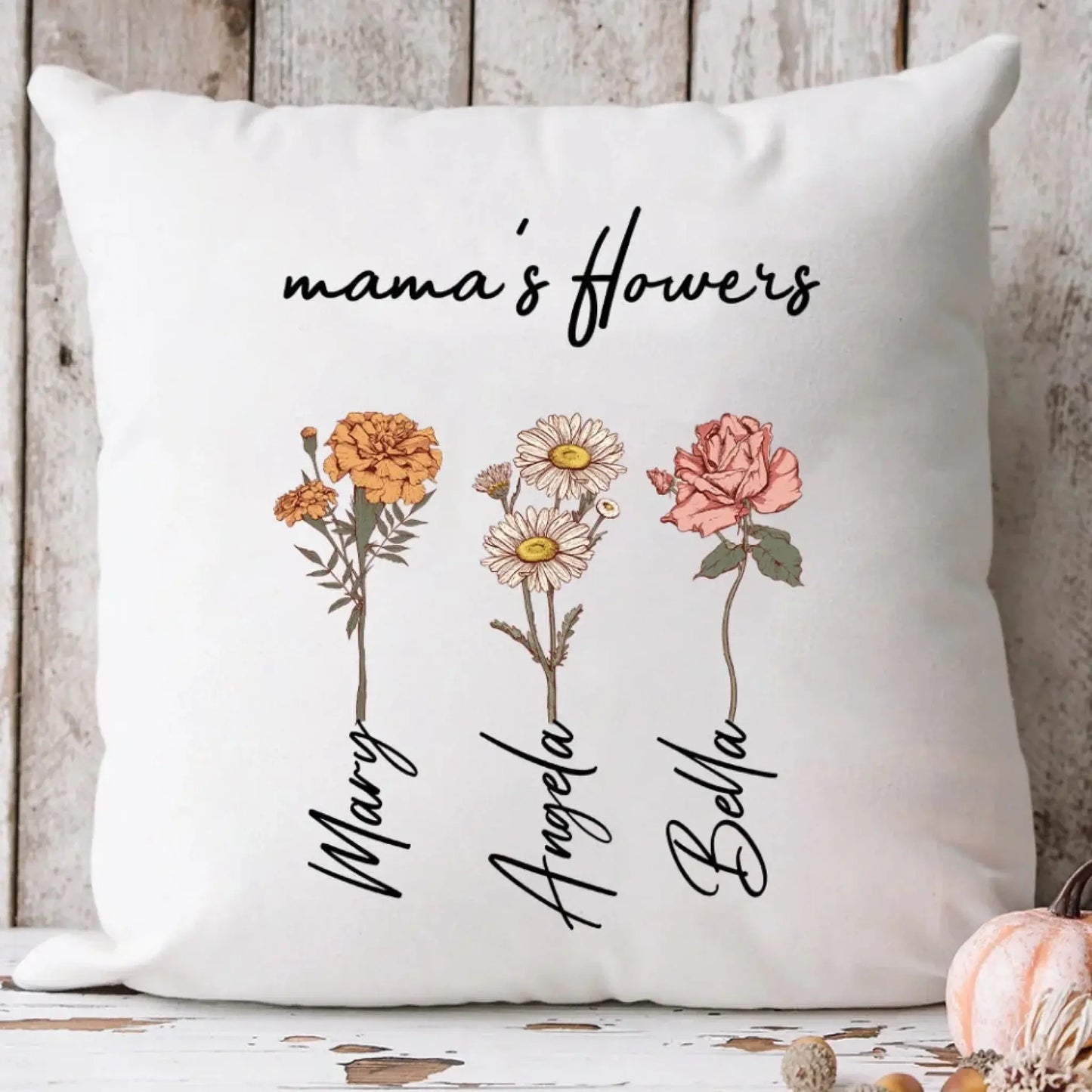 Mom's Garden is Her Children Customized Pillow Ezcustomize