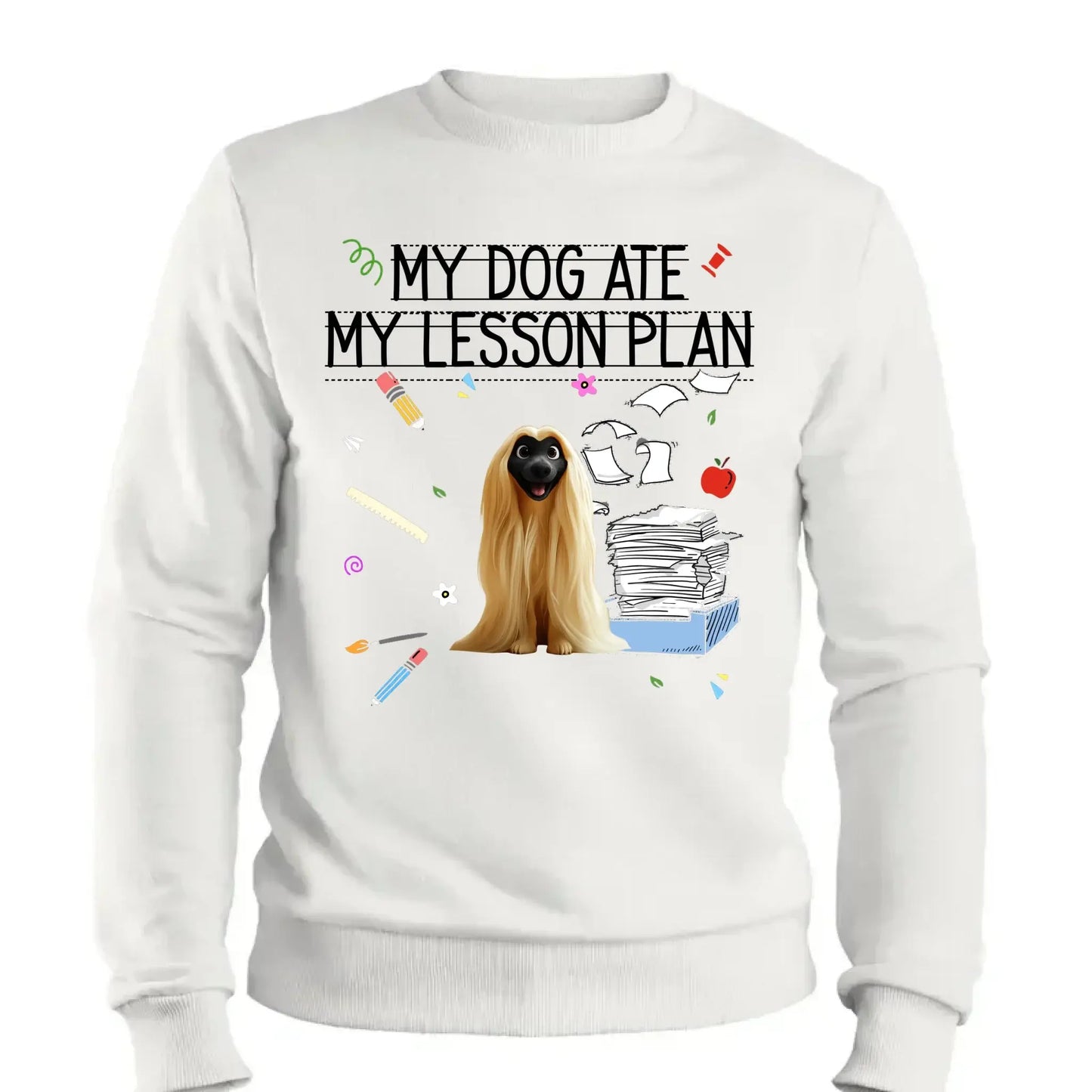 My Dog Ate My Lesson Plan Teacher Design – Personalized Shirt – Funny Custom Gift for Dog-Loving Teachers & Educators Ezcustomize