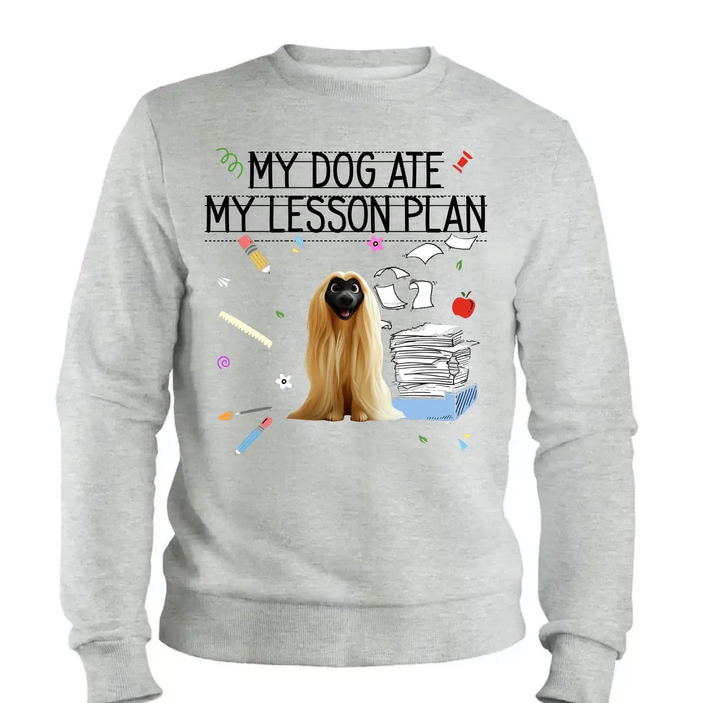 My Dog Ate My Lesson Plan Teacher Design – Personalized Shirt – Funny Custom Gift for Dog-Loving Teachers & Educators Ezcustomize